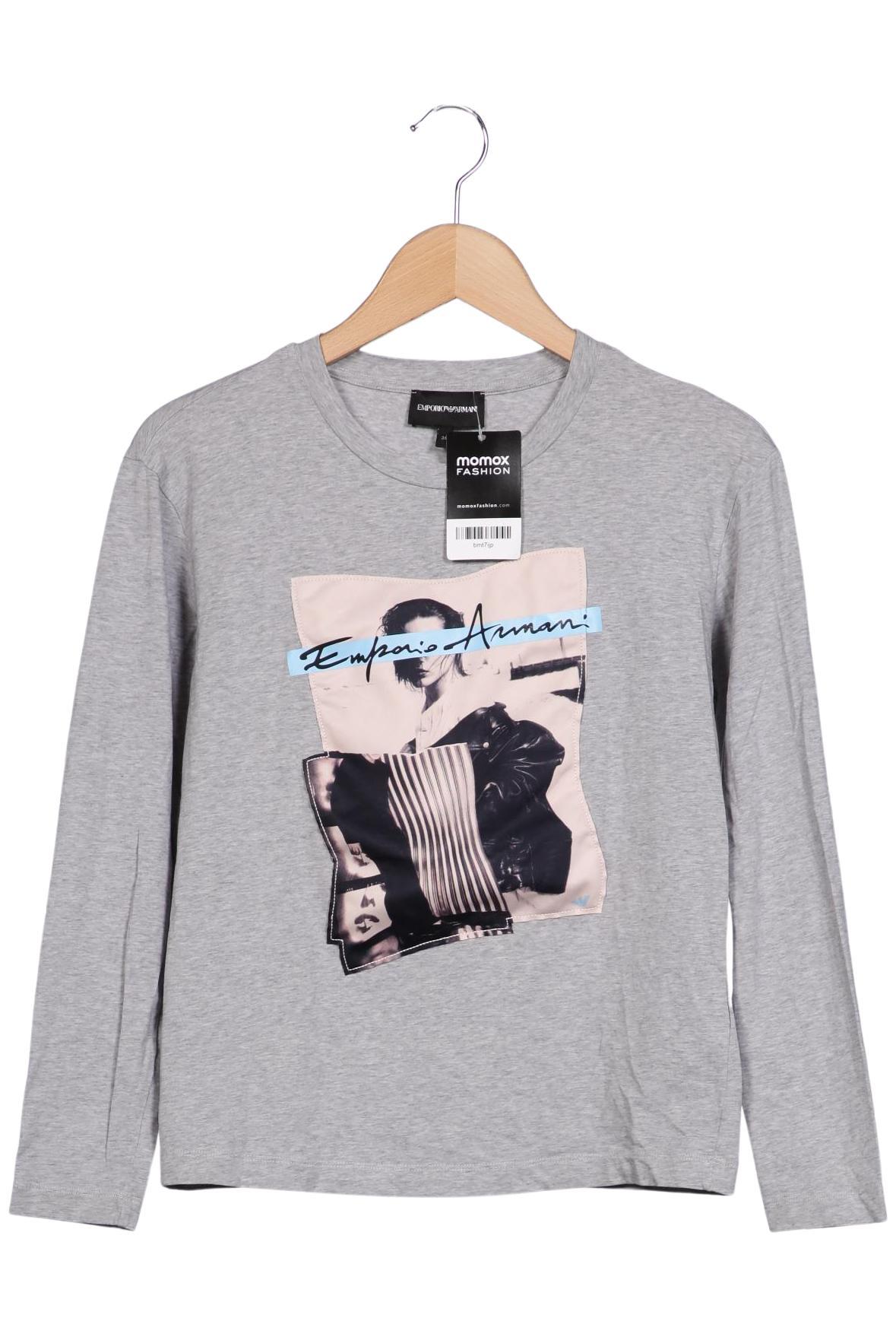 

Emporio Armani Damen Langarmshirt, grau, Gr. 38