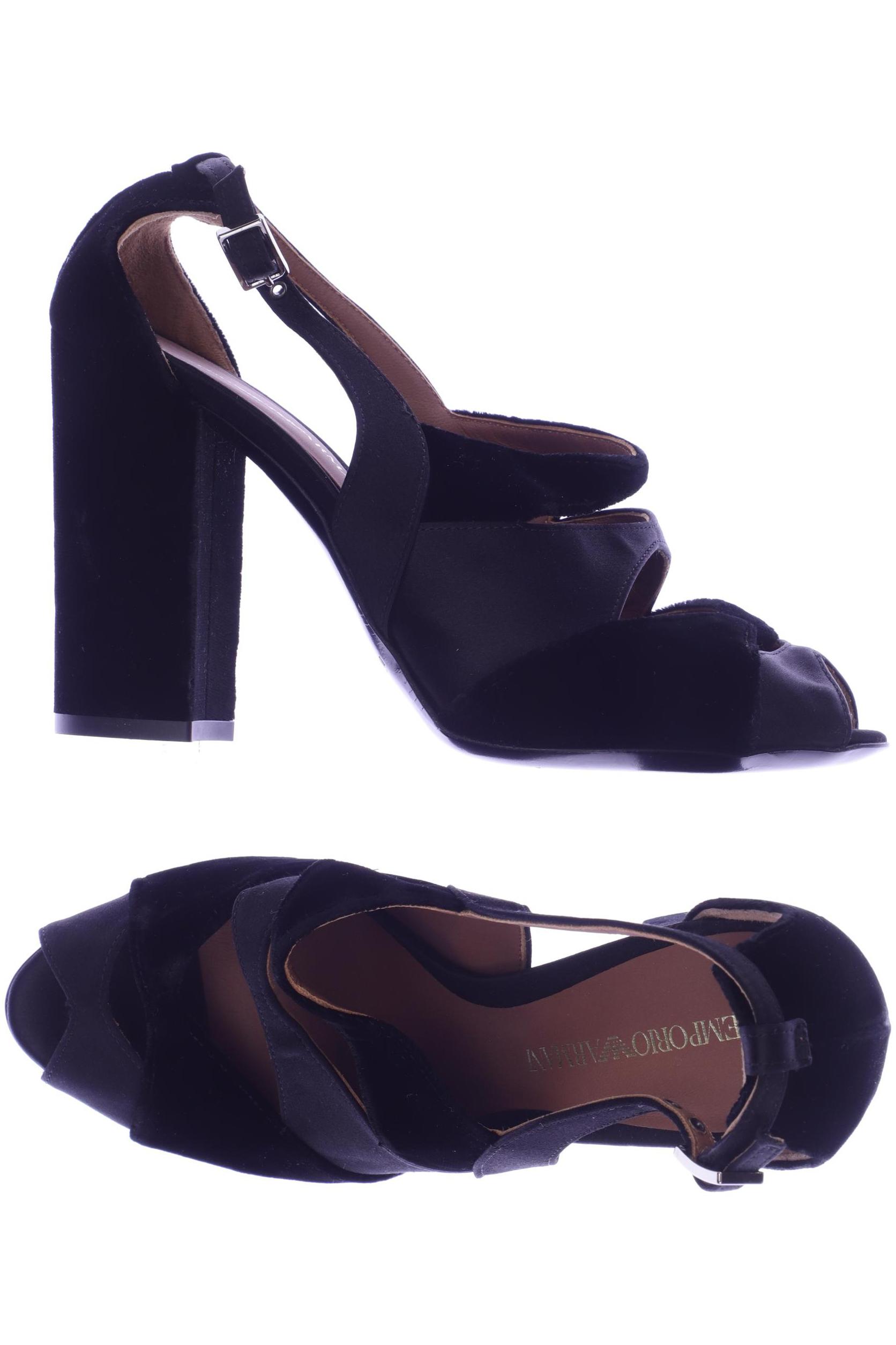 

Emporio Armani Damen Sandale, schwarz