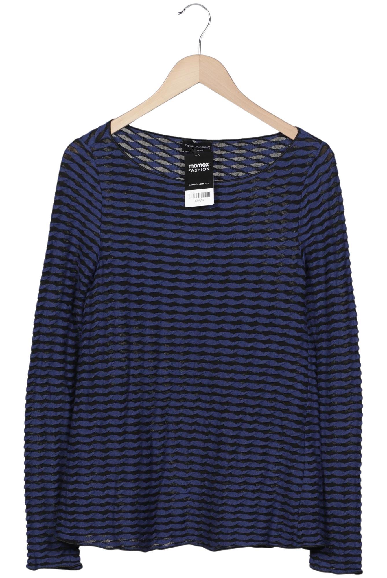 

Emporio Armani Damen Langarmshirt, marineblau, Gr. 44