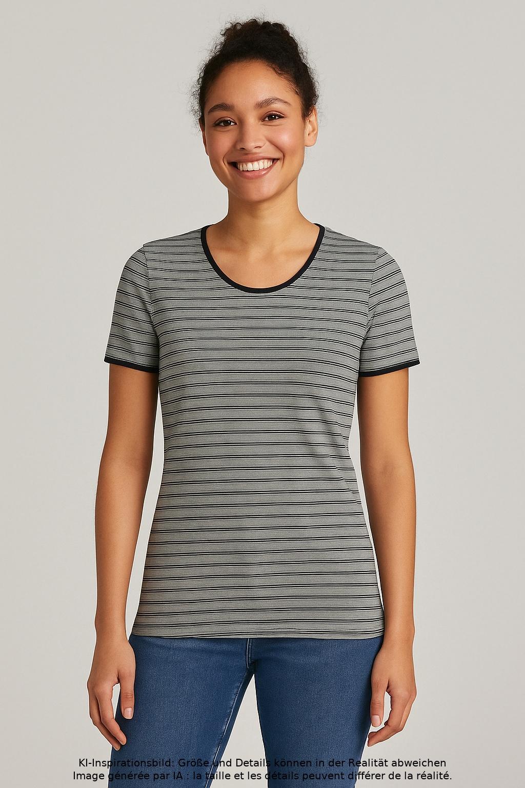 

Emporio Armani Damen T-Shirt, grau, Gr. 40