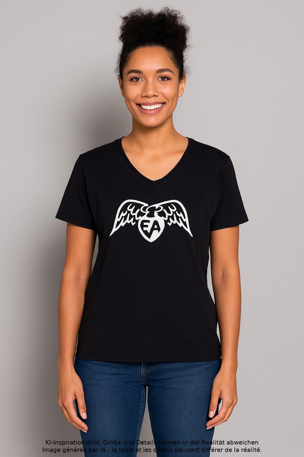 

Emporio Armani Damen T-Shirt, marineblau, Gr. 40