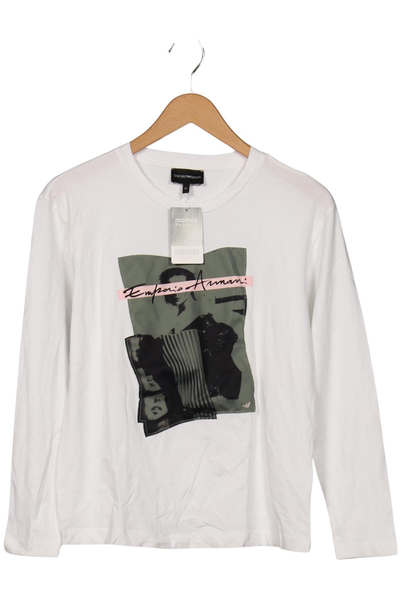 

Emporio Armani Damen Langarmshirt, weiß, Gr. 42