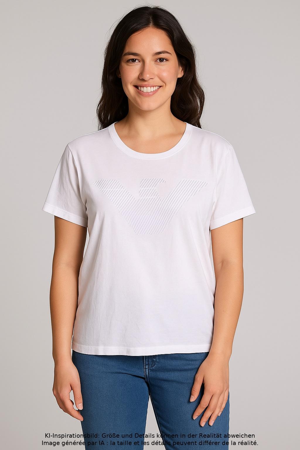 

Emporio Armani Damen T-Shirt, weiß, Gr. 48