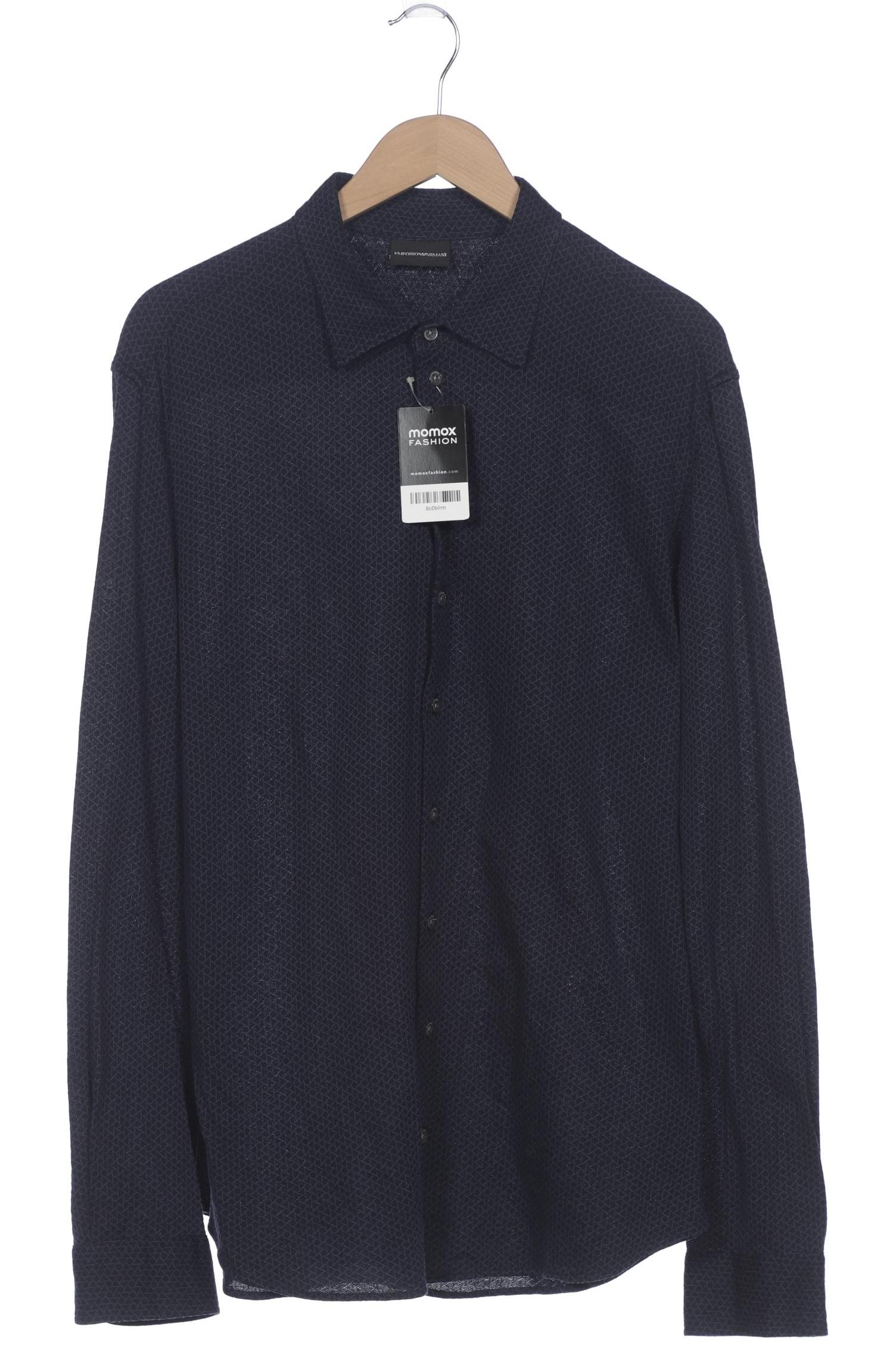 

Emporio Armani Herren Hemd, marineblau, Gr. 56
