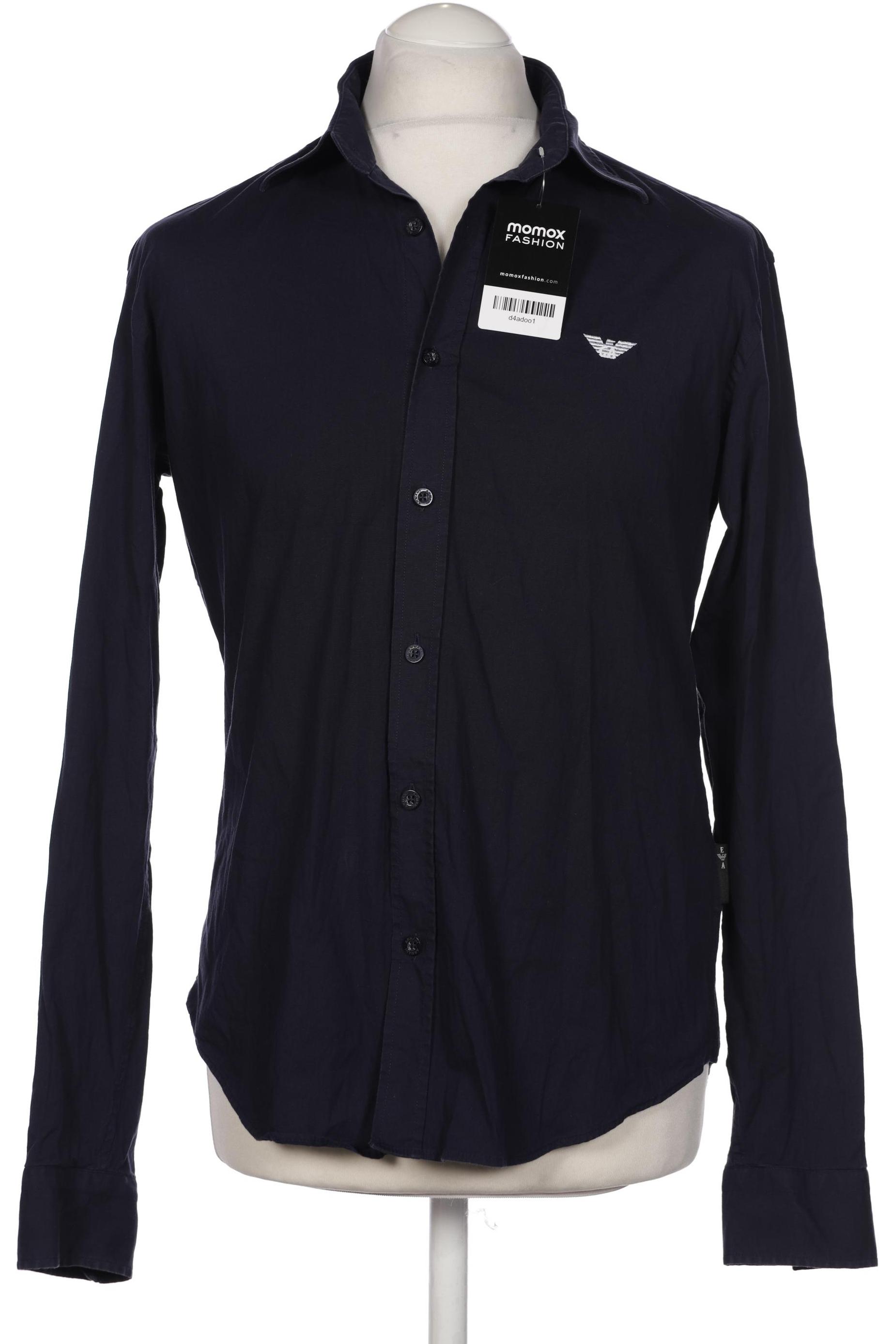 

Emporio Armani Herren Hemd, marineblau, Gr. 52