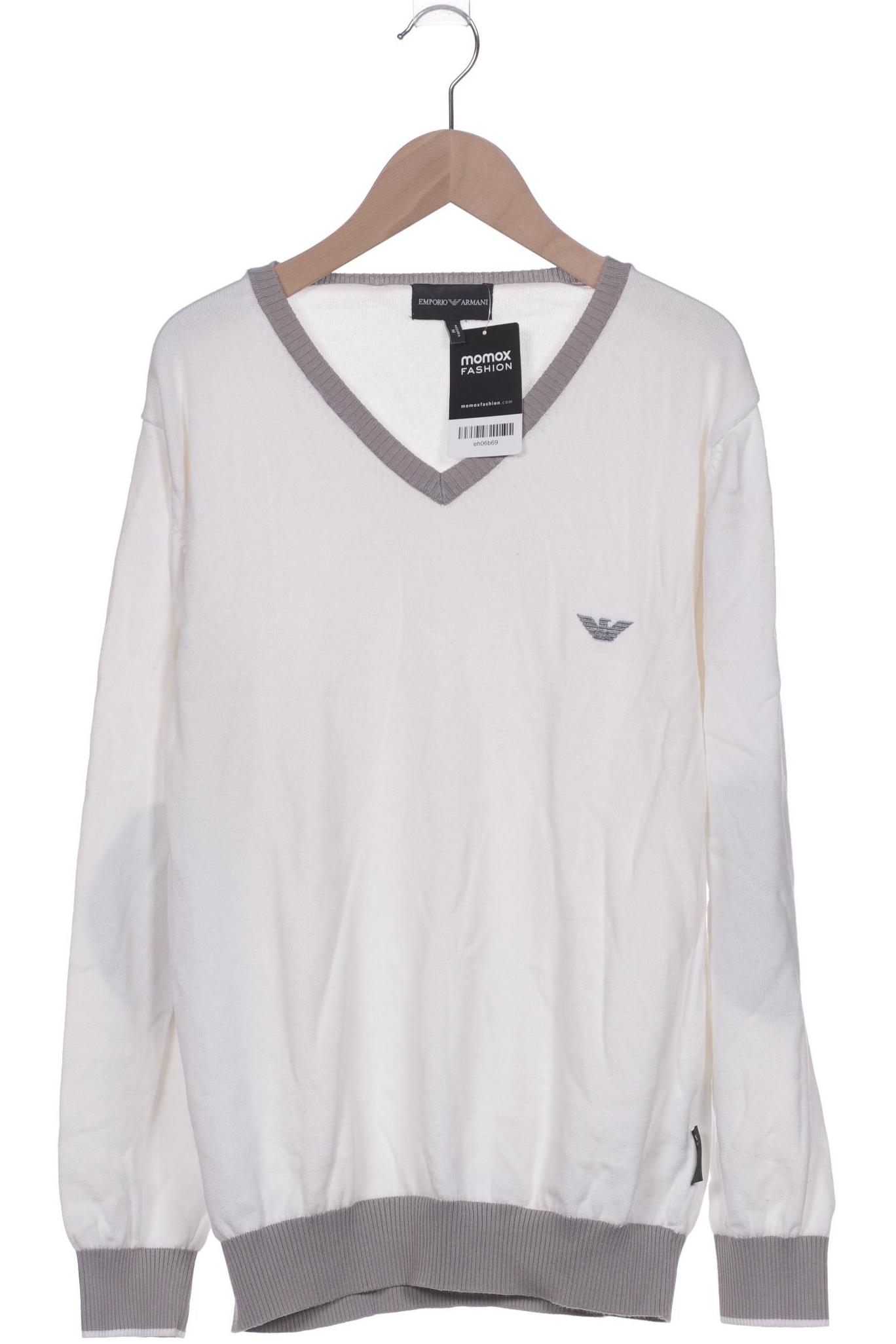 

Emporio Armani Herren Pullover, weiß, Gr. 48