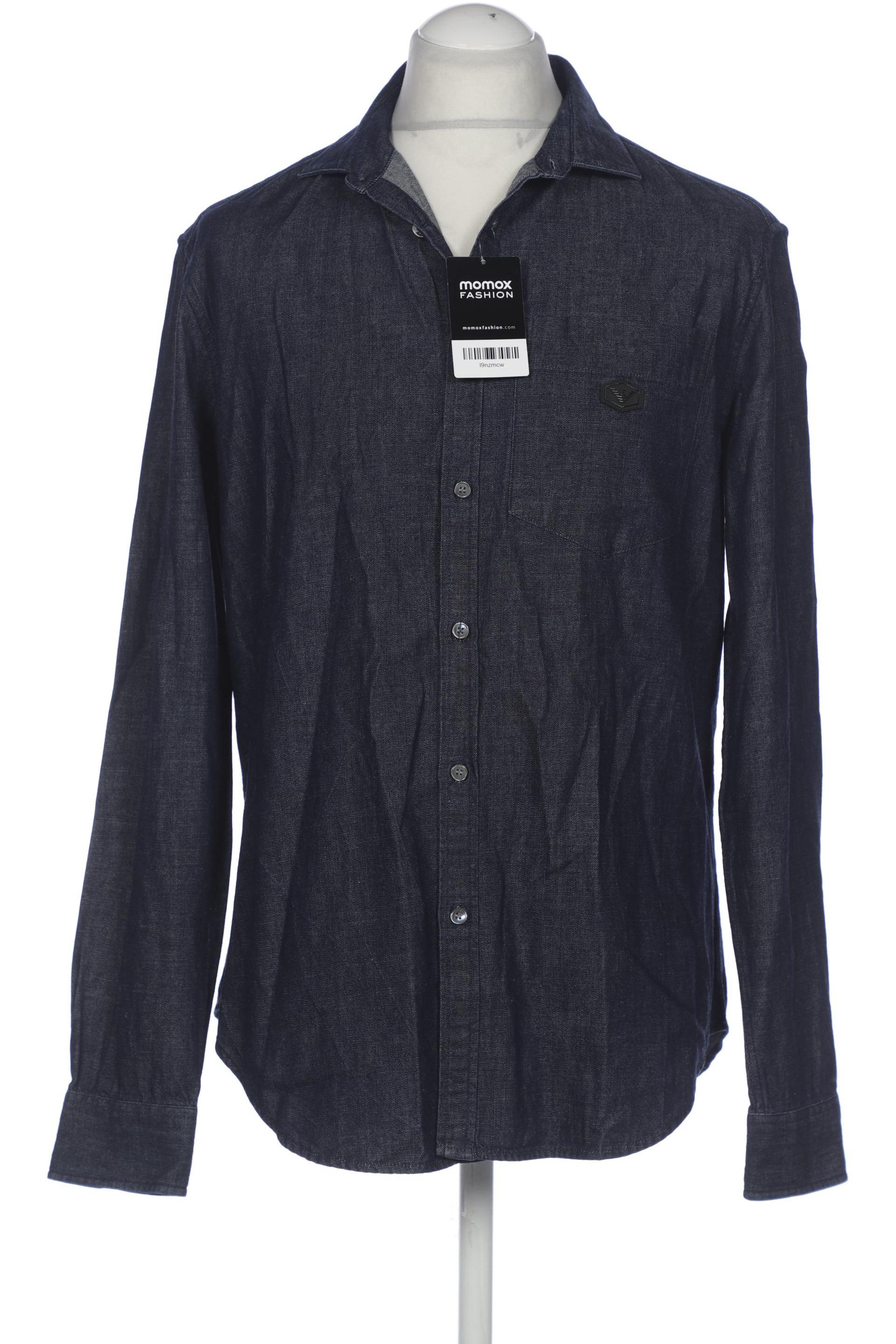 

Emporio Armani Herren Hemd, marineblau, Gr. 52