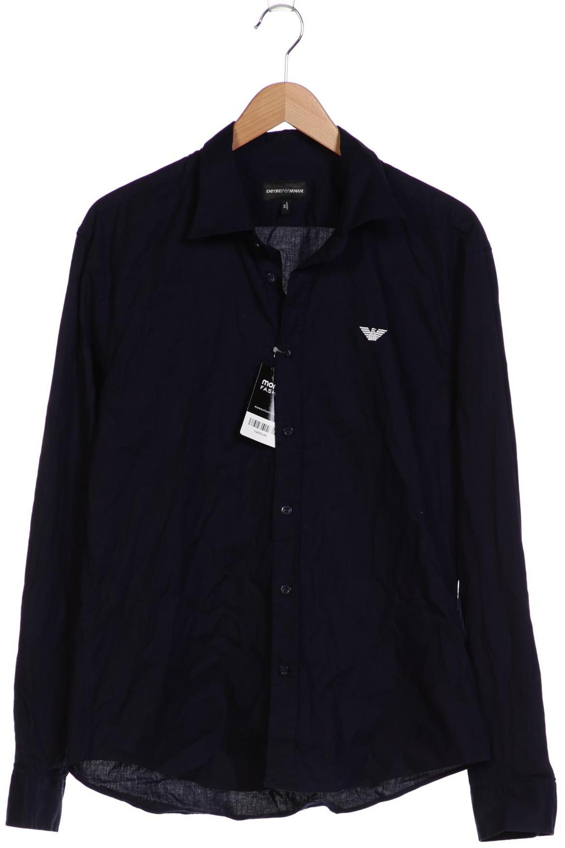 

Emporio Armani Herren Hemd, marineblau