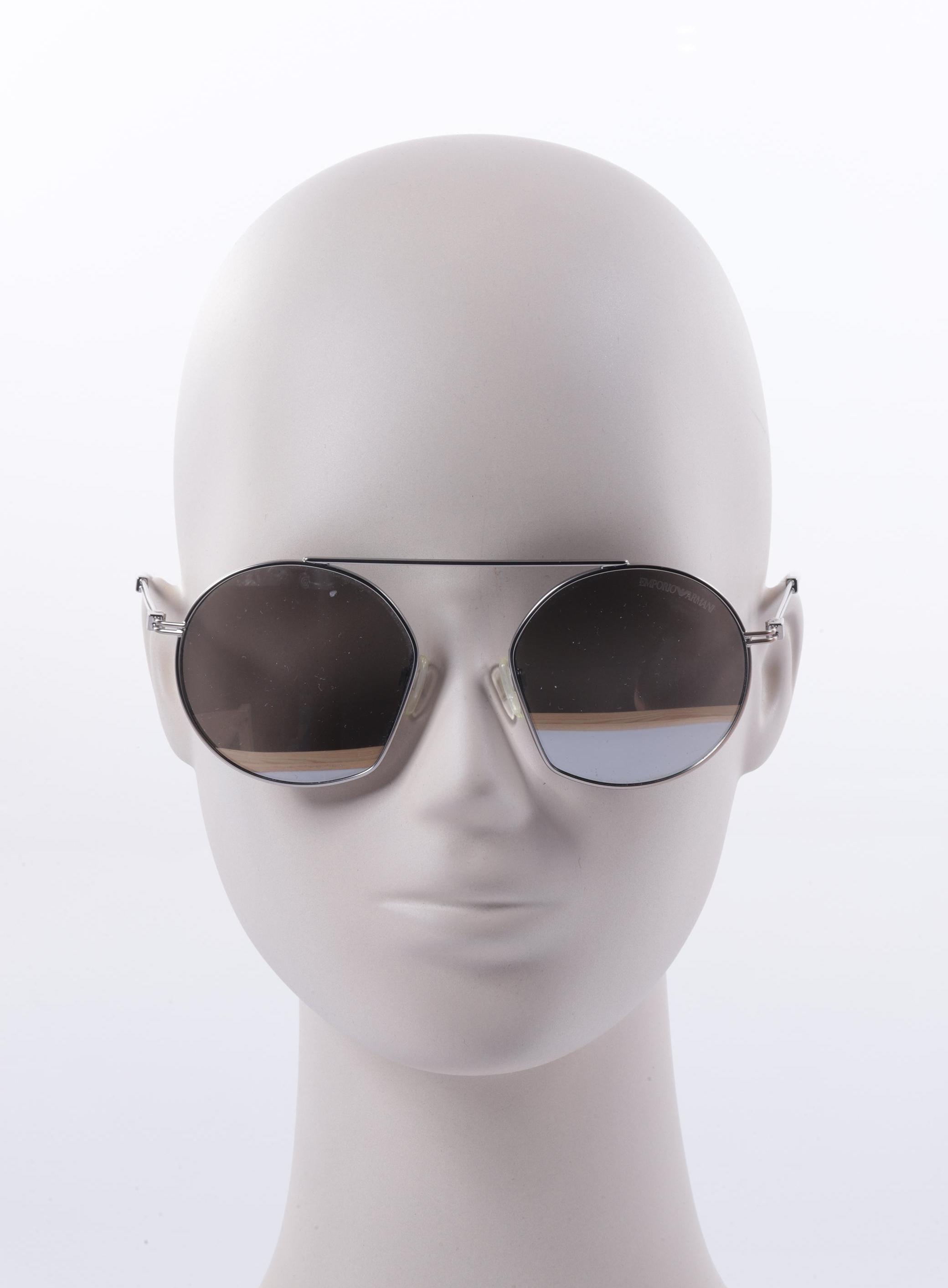 

Emporio Armani Herren Sonnenbrille, silber, Gr.