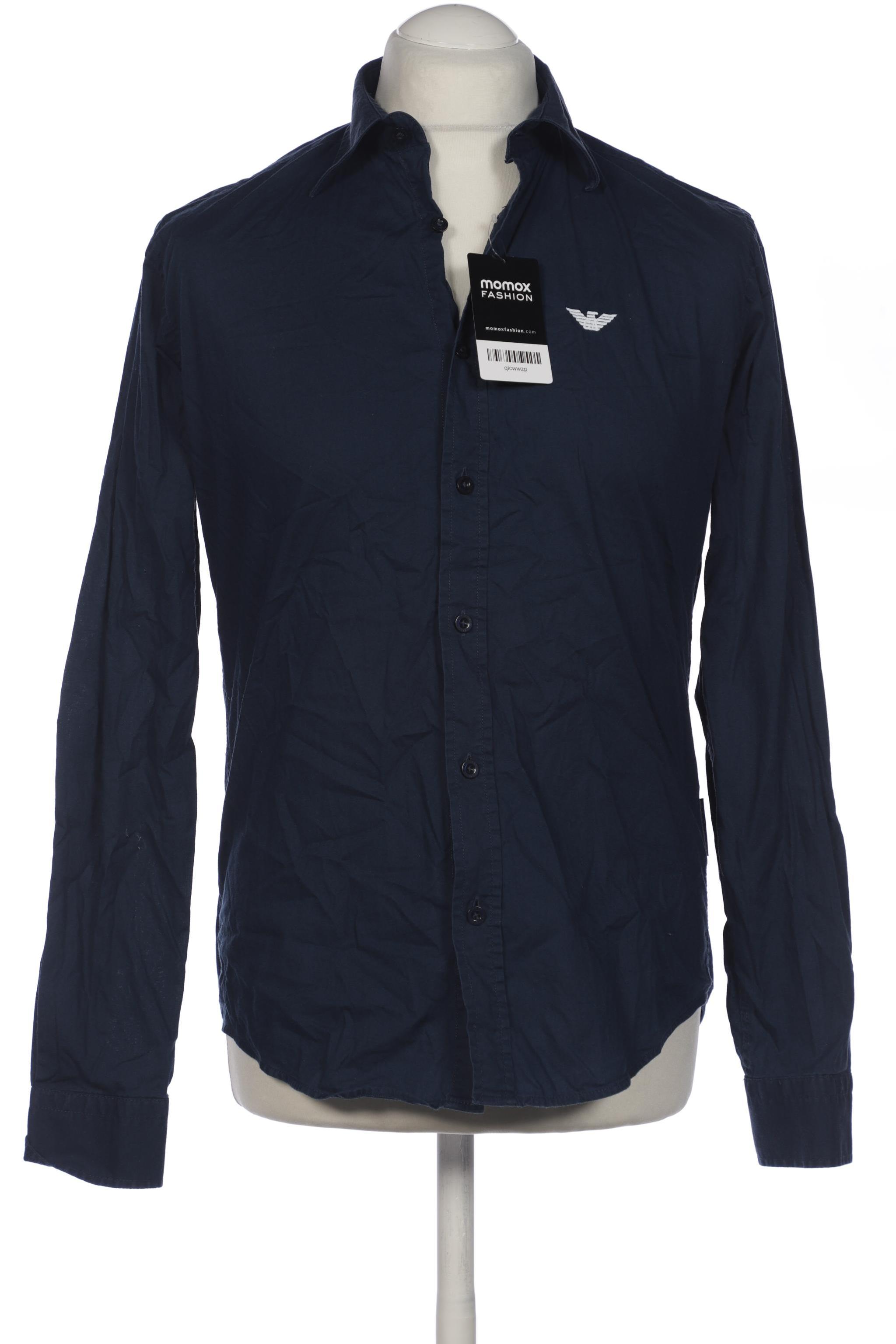 

Emporio Armani Herren Hemd, marineblau, Gr. 48