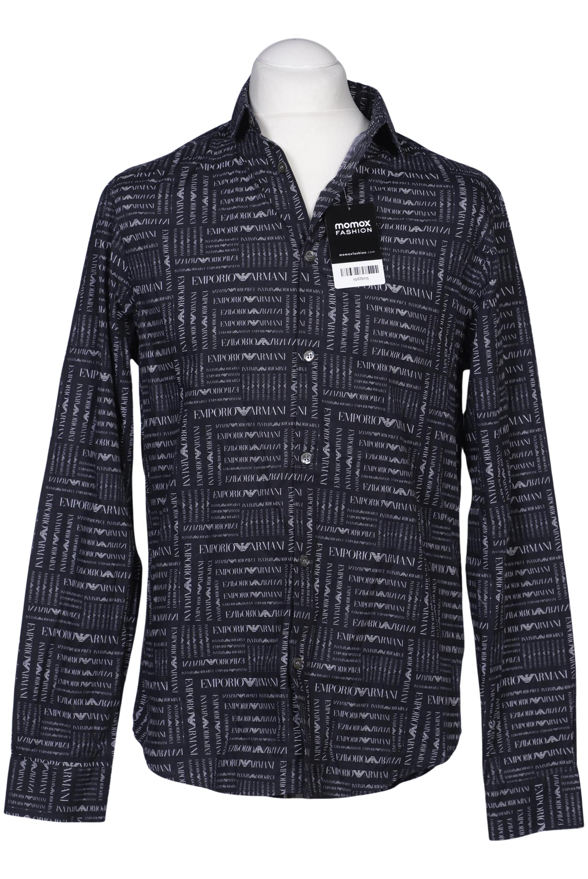 

Emporio Armani Herren Hemd, marineblau, Gr. 52