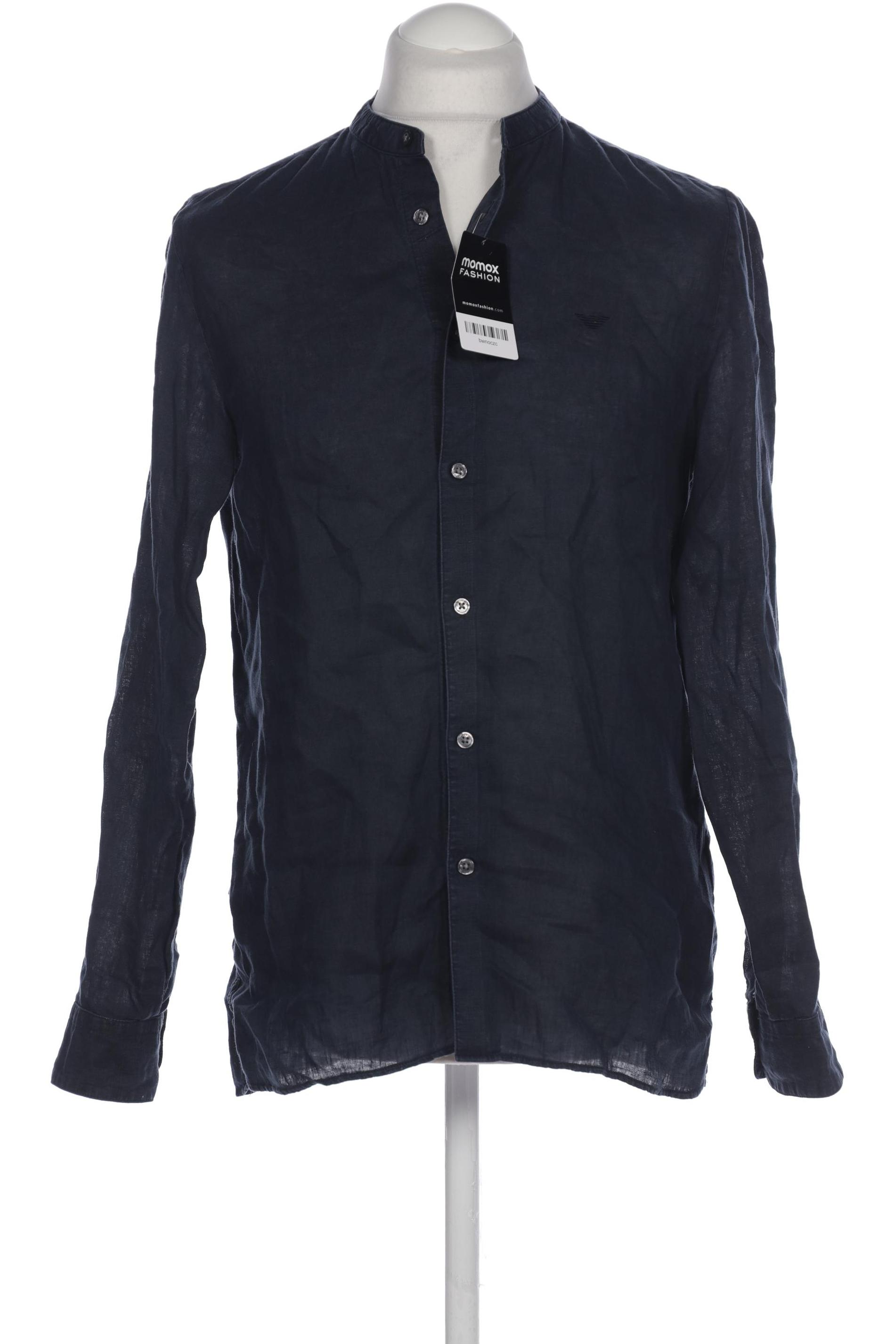 

Emporio Armani Herren Hemd, marineblau, Gr. 48