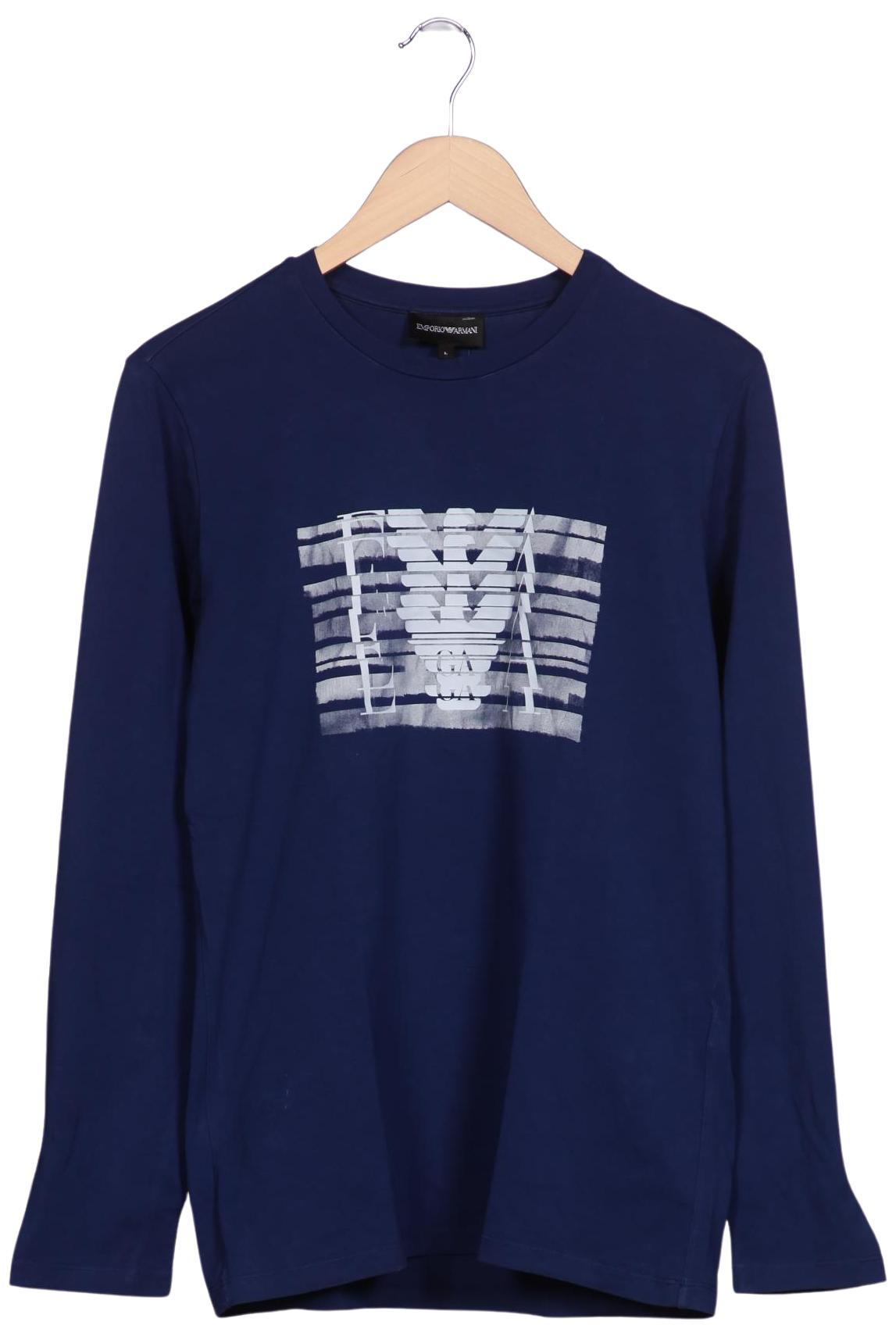 Thumbnail - Emporio Armani Herren Langarmshirt, marineblau, Gr. 52