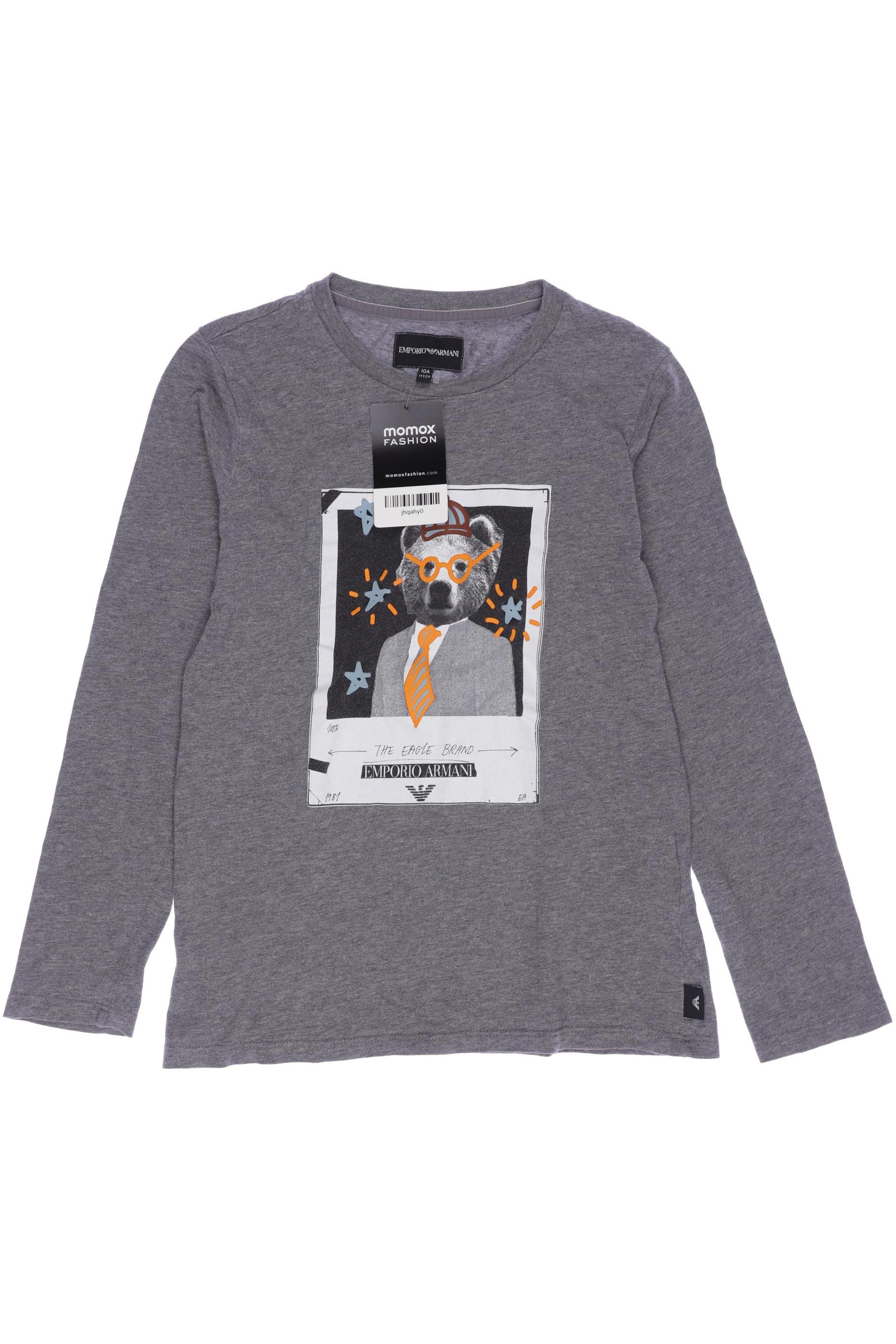

Emporio Armani Herren Langarmshirt, grau, Gr. 140