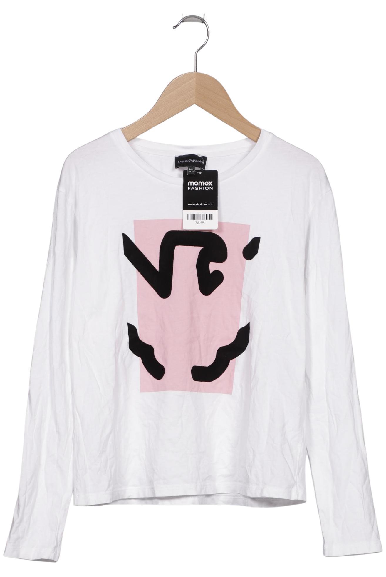 

Emporio Armani Mädchen Langarmshirt, weiß, Gr. 164