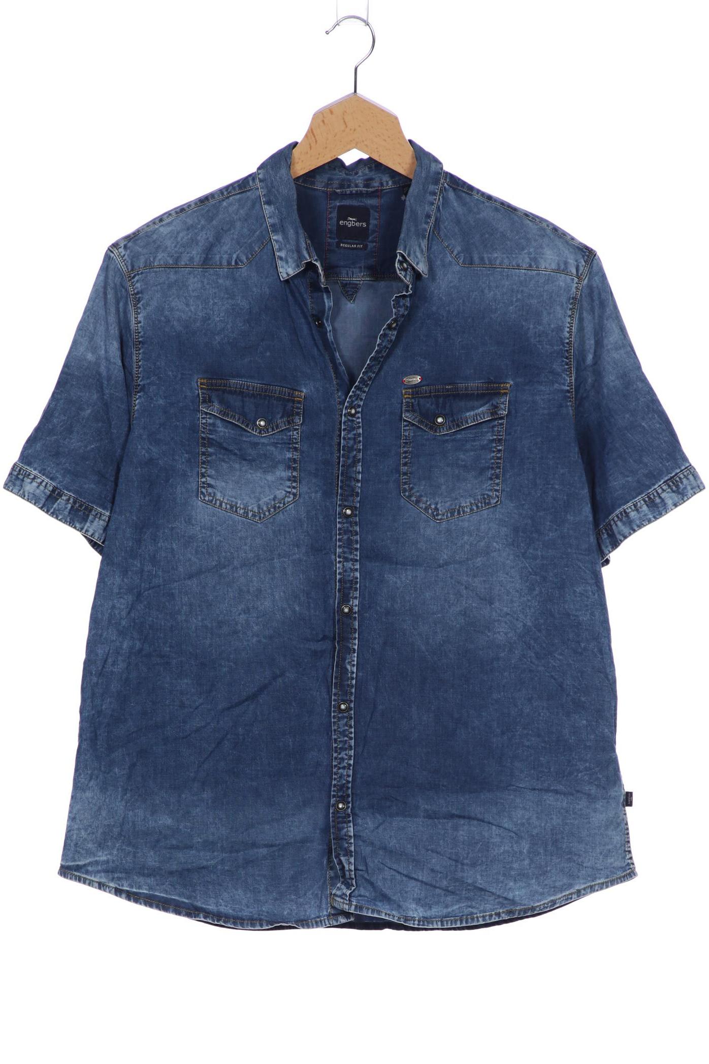 

engbers Herren Hemd, blau, Gr. 56
