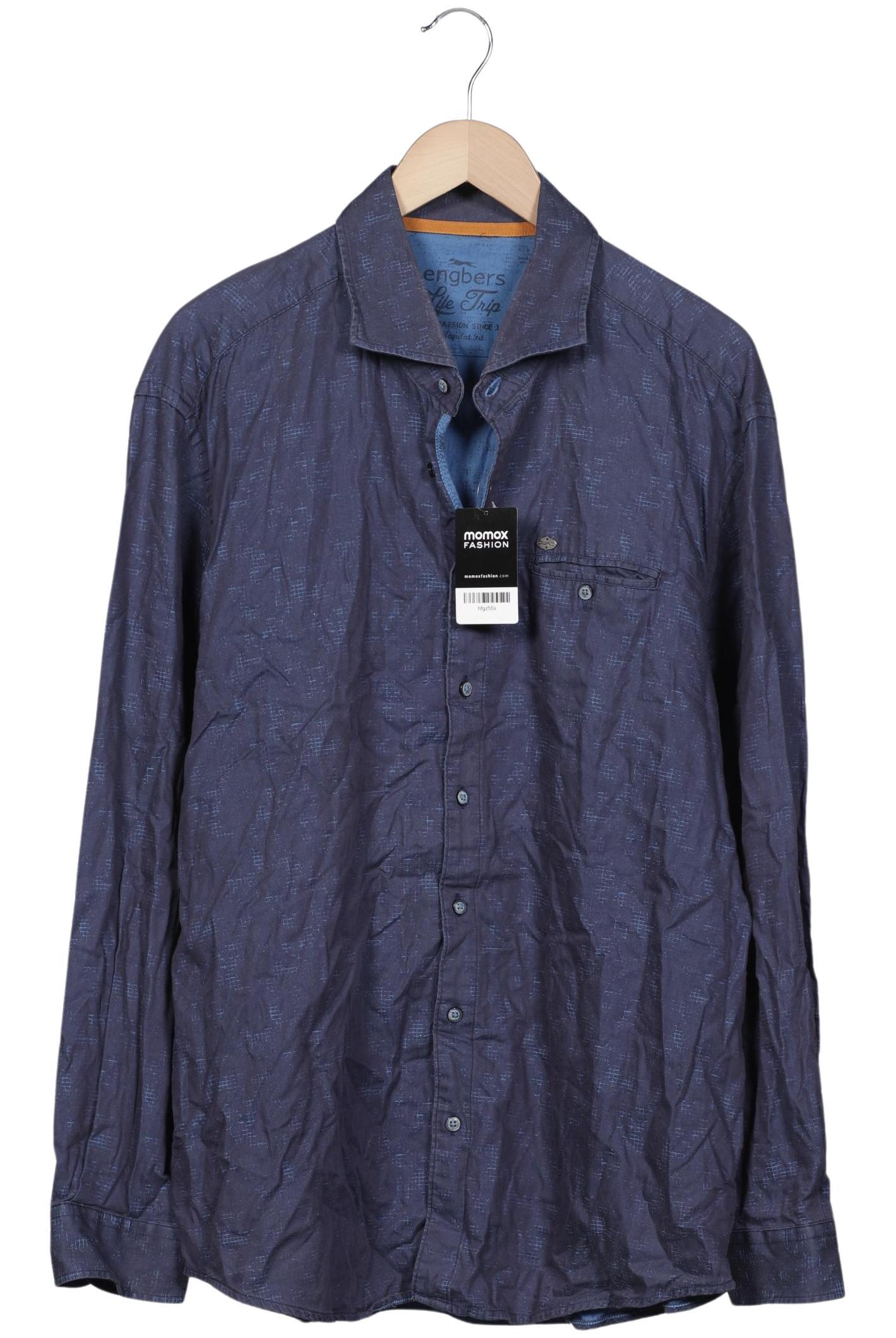 

engbers Herren Hemd, marineblau, Gr. 58