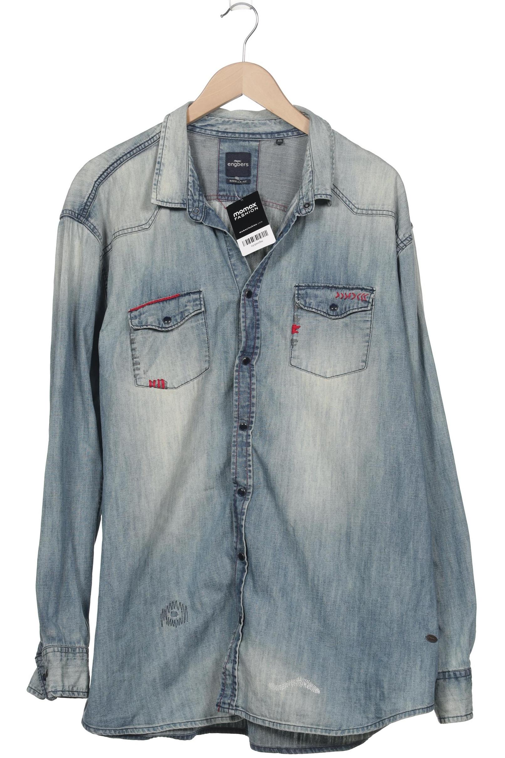 

engbers Herren Hemd, blau, Gr. 60