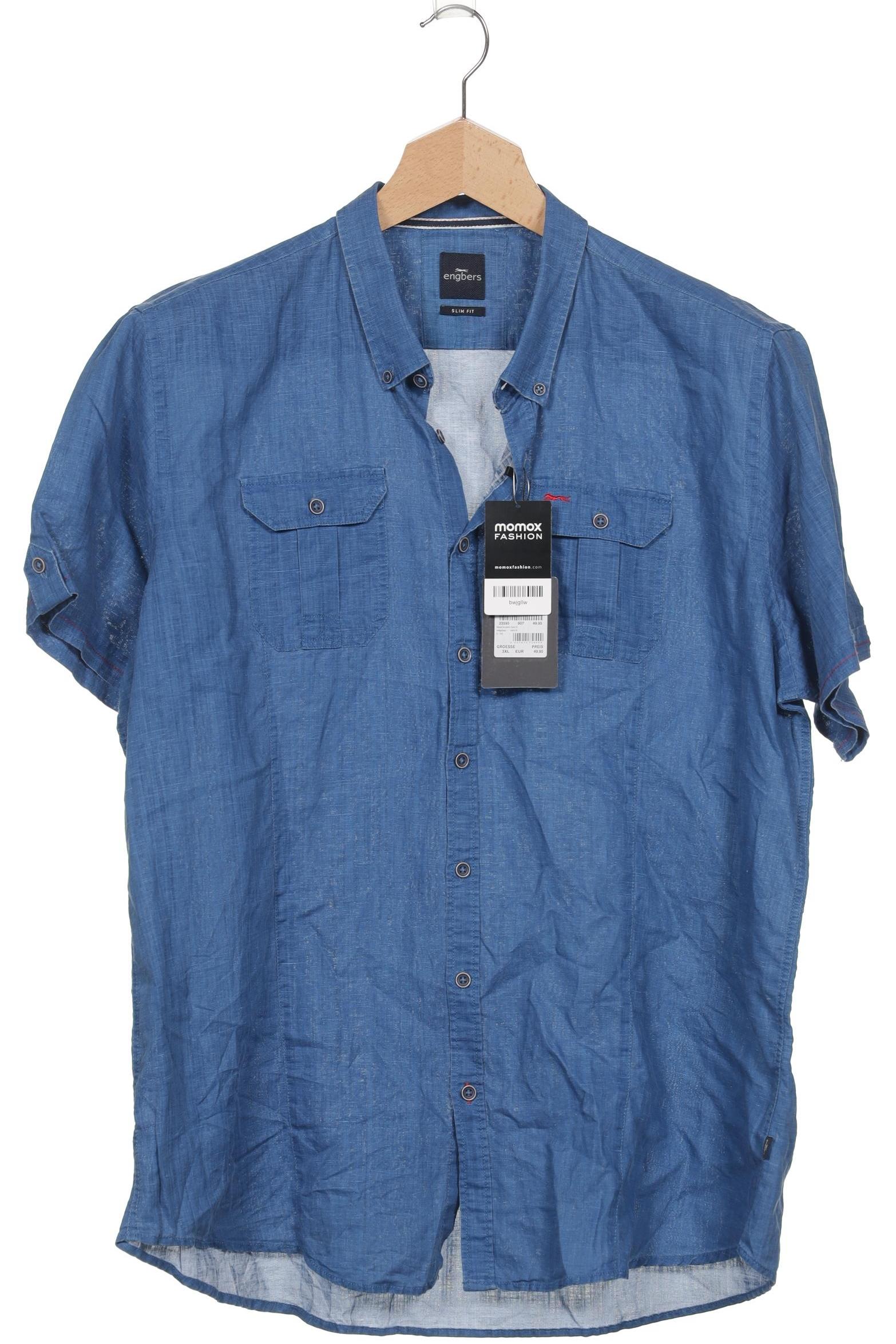 

engbers Herren Hemd, blau, Gr. 58