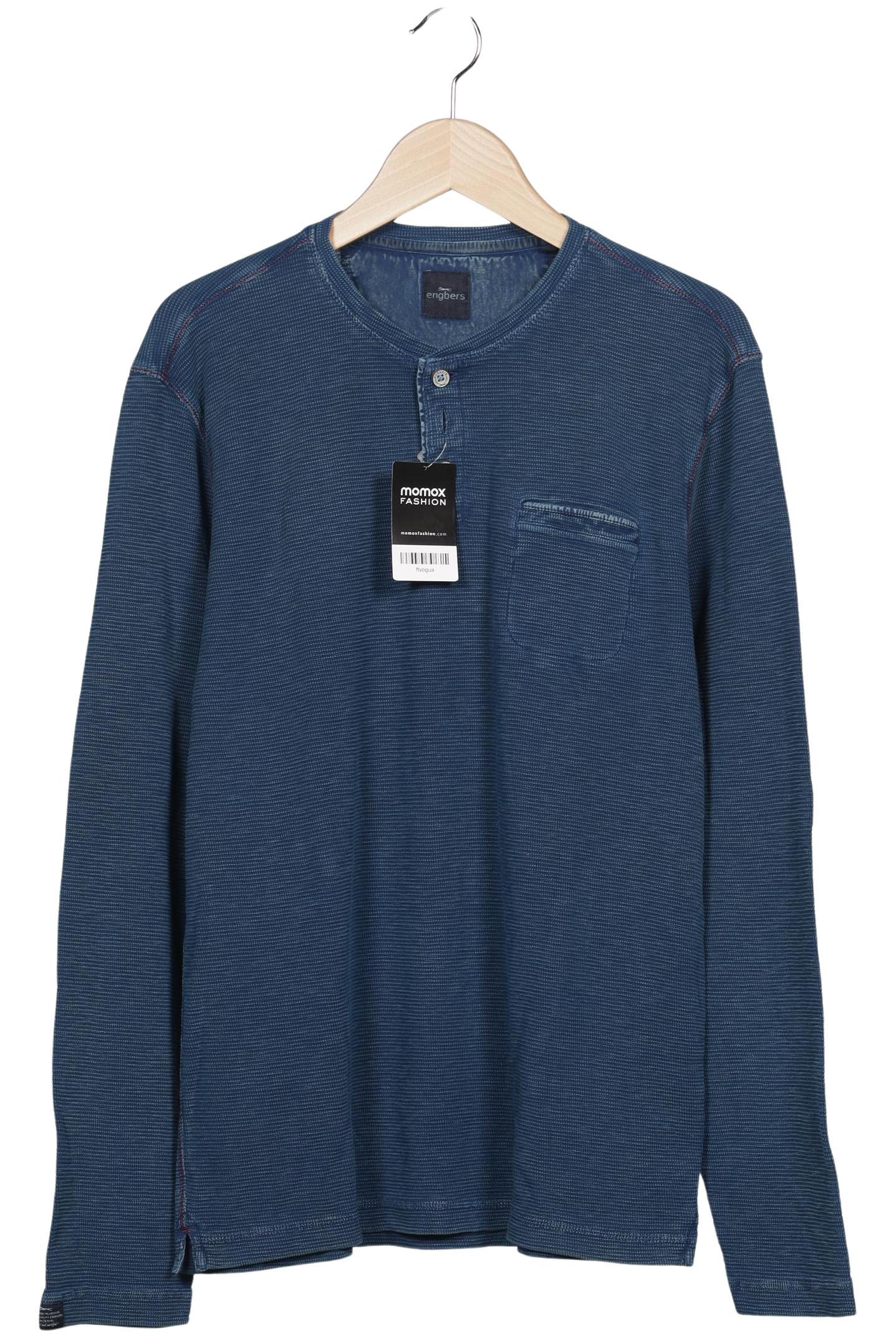 

engbers Herren Langarmshirt, blau, Gr. 52