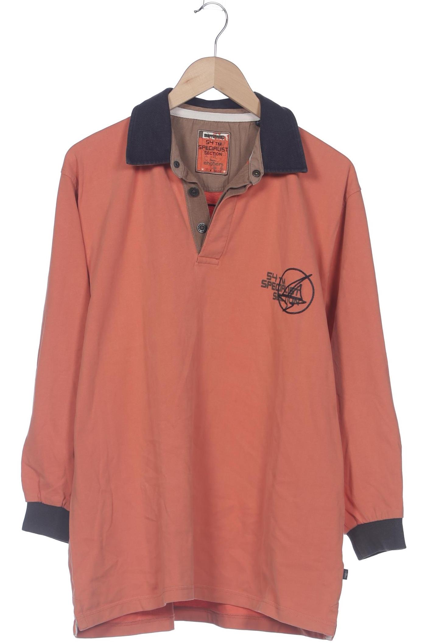 

engbers Herren Poloshirt, orange, Gr. 52