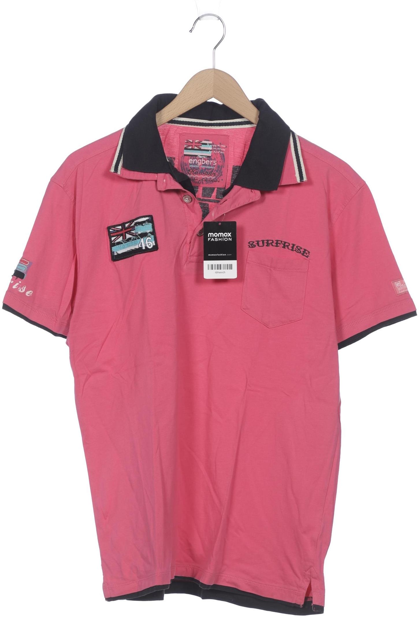 

engbers Herren Poloshirt, pink, Gr. 48