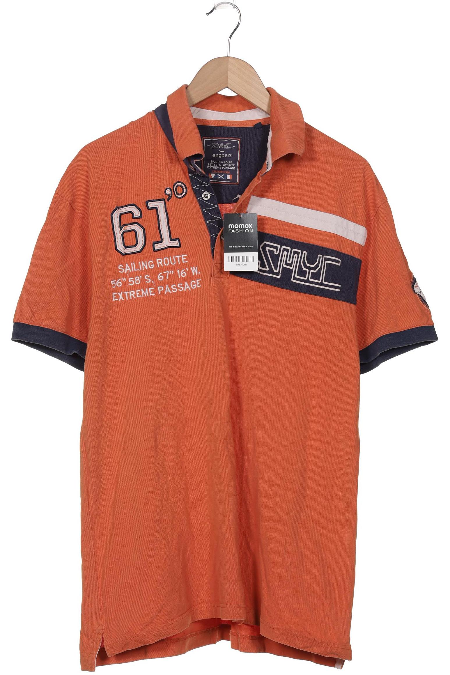 

engbers Herren Poloshirt, orange, Gr. 52