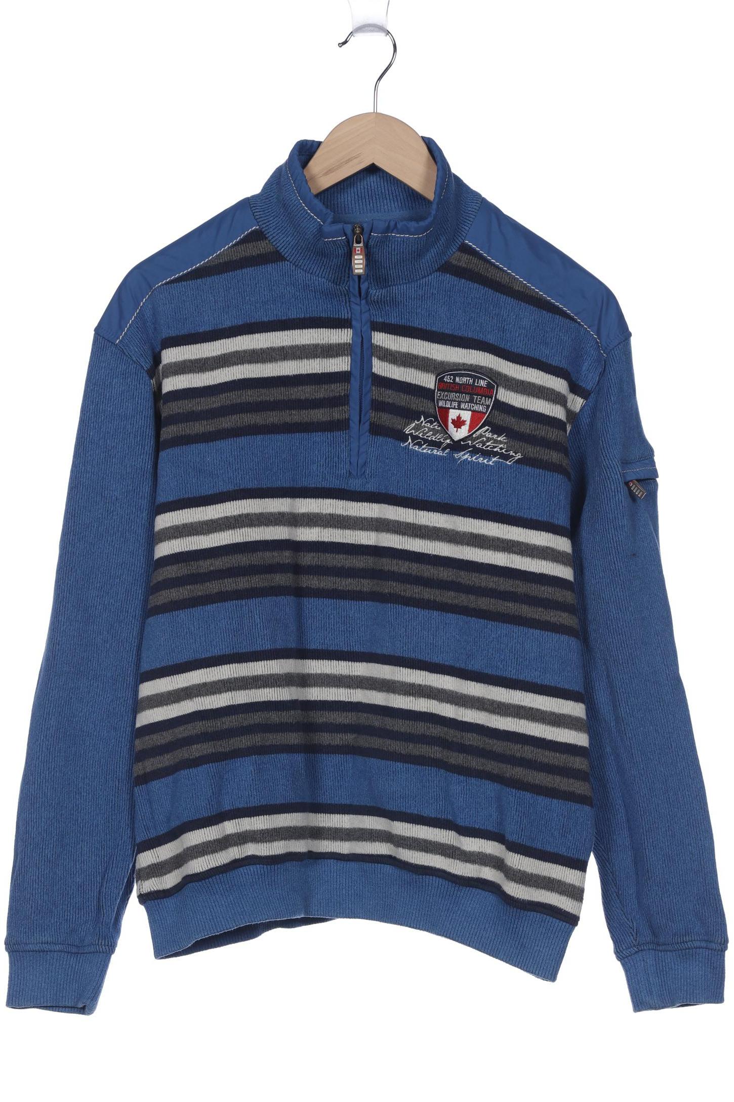 

engbers Herren Pullover, blau, Gr. 48