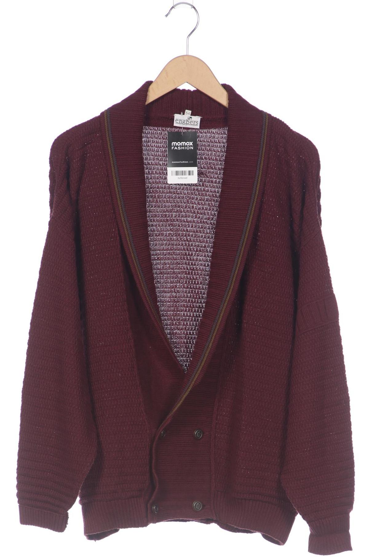 

engbers Herren Strickjacke, bordeaux, Gr. 54