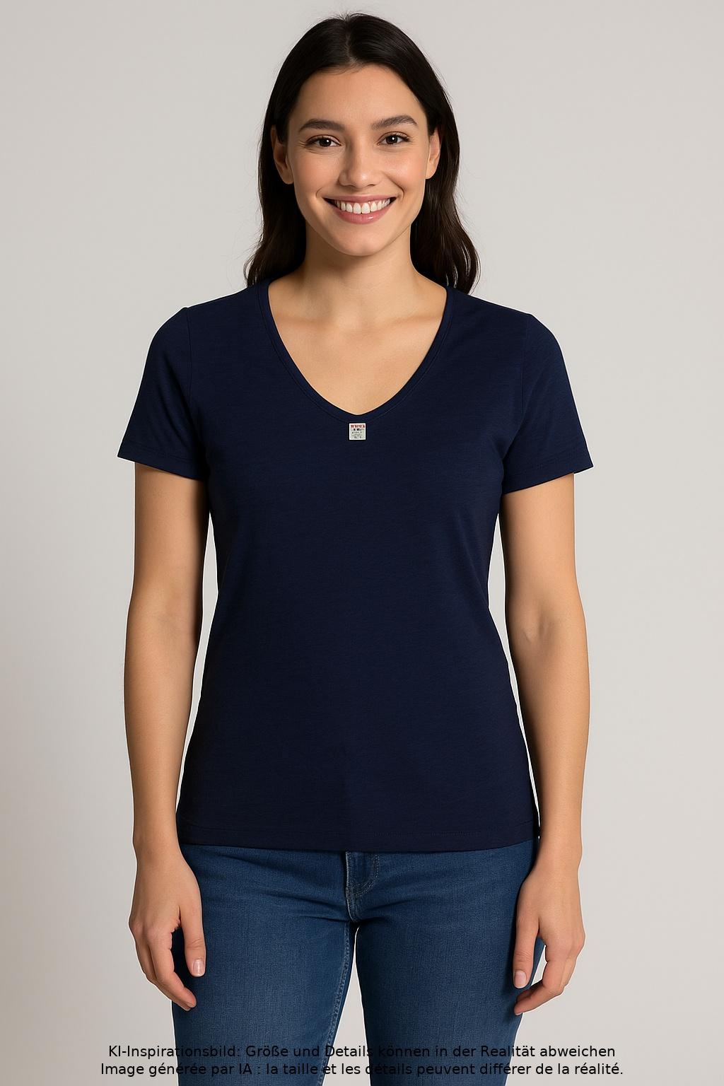 

Engel Damen T-Shirt, marineblau, Gr. 34