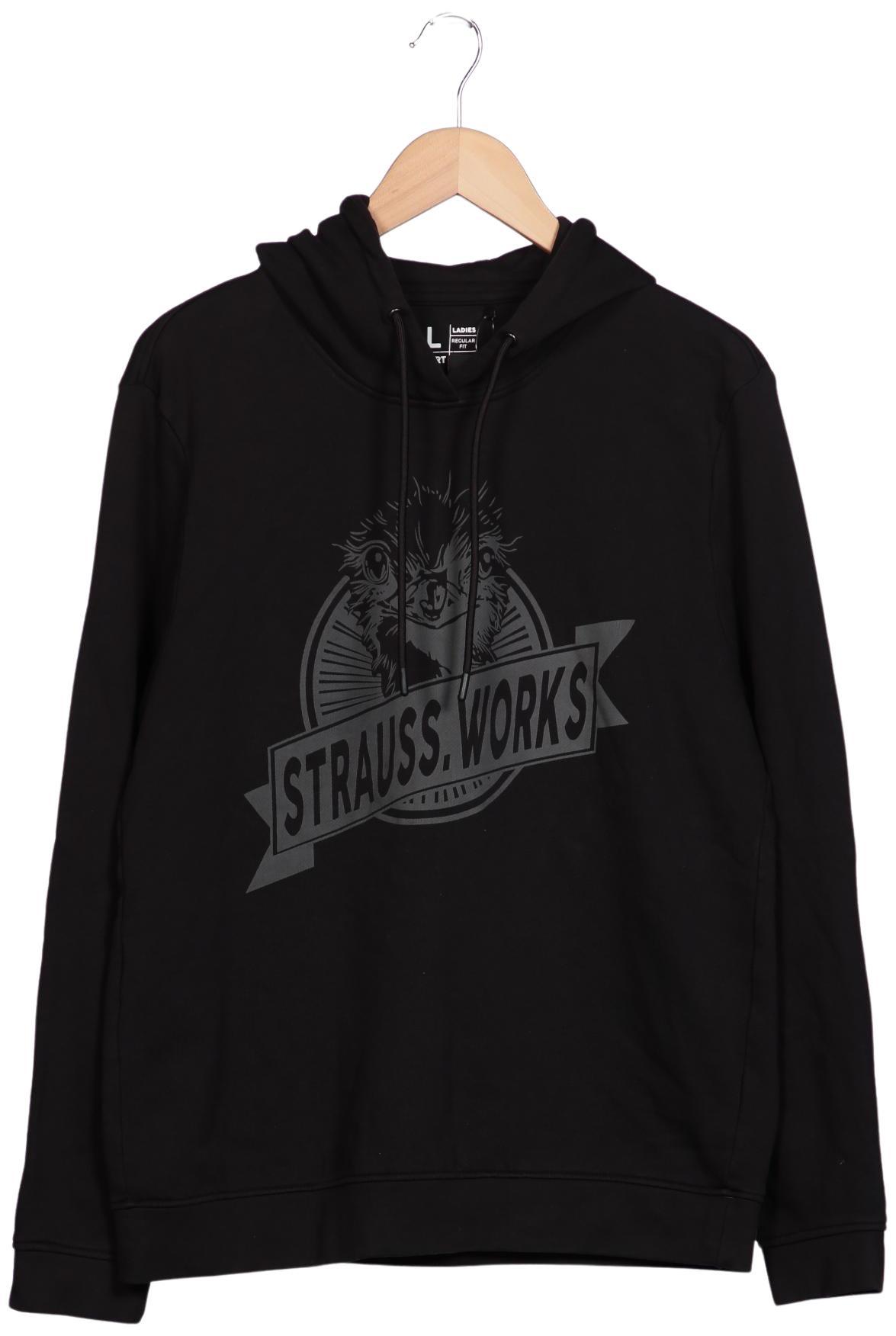 

engelbert strauss Damen Kapuzenpullover, schwarz, Gr. 42