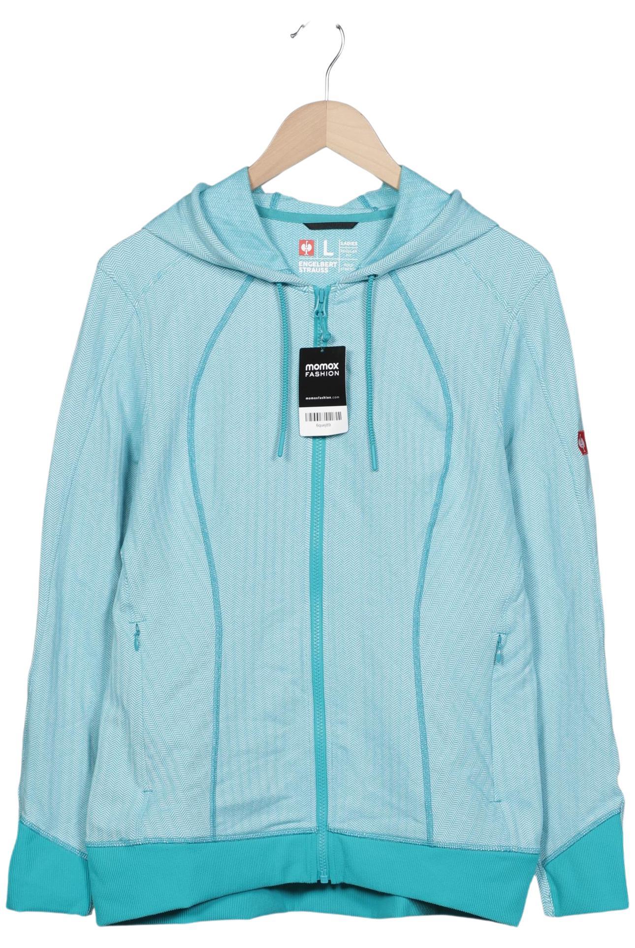 

engelbert strauss Damen Kapuzenpullover, hellblau, Gr. 42