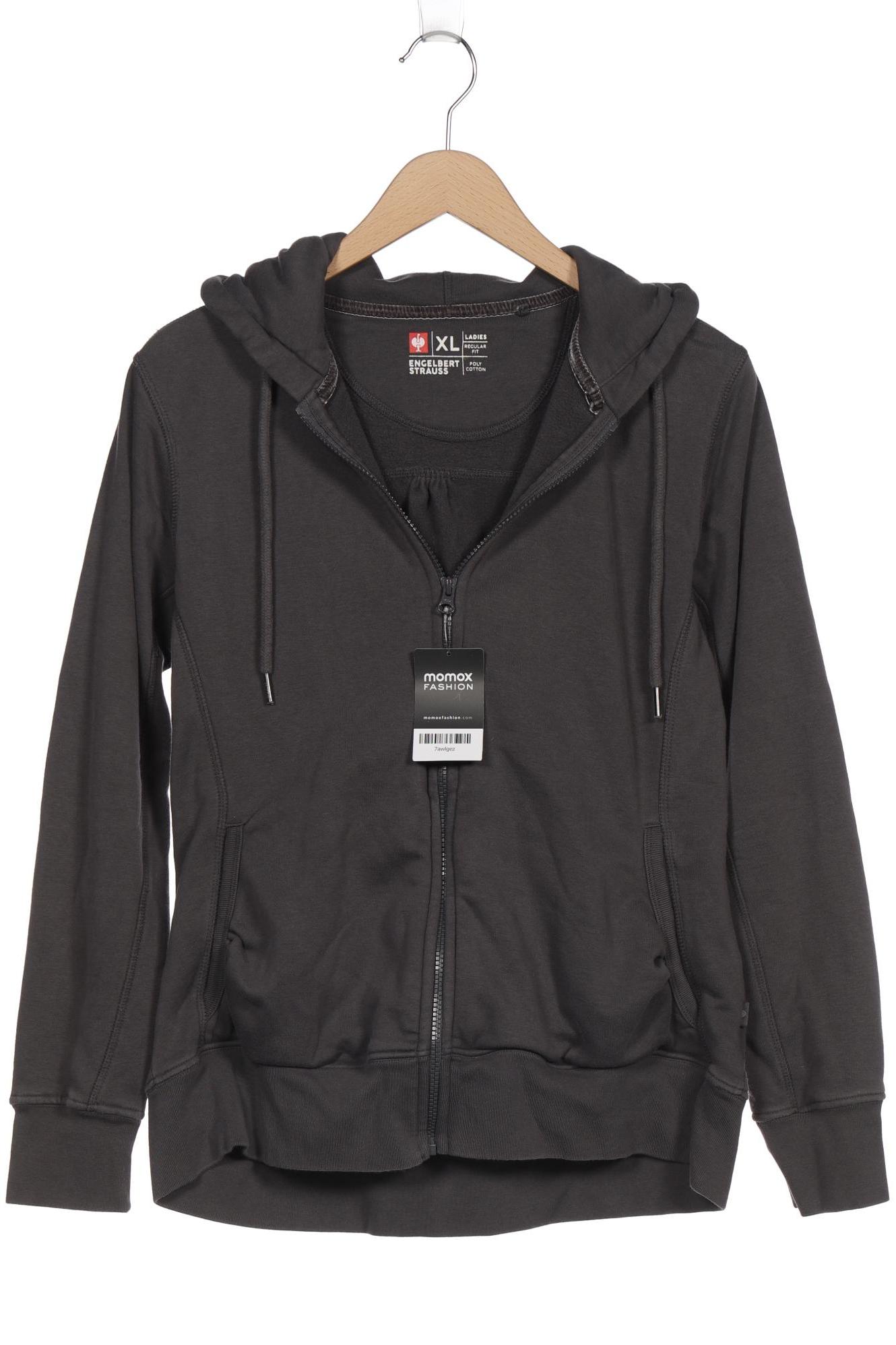 

engelbert strauss Damen Kapuzenpullover, grau, Gr. 44