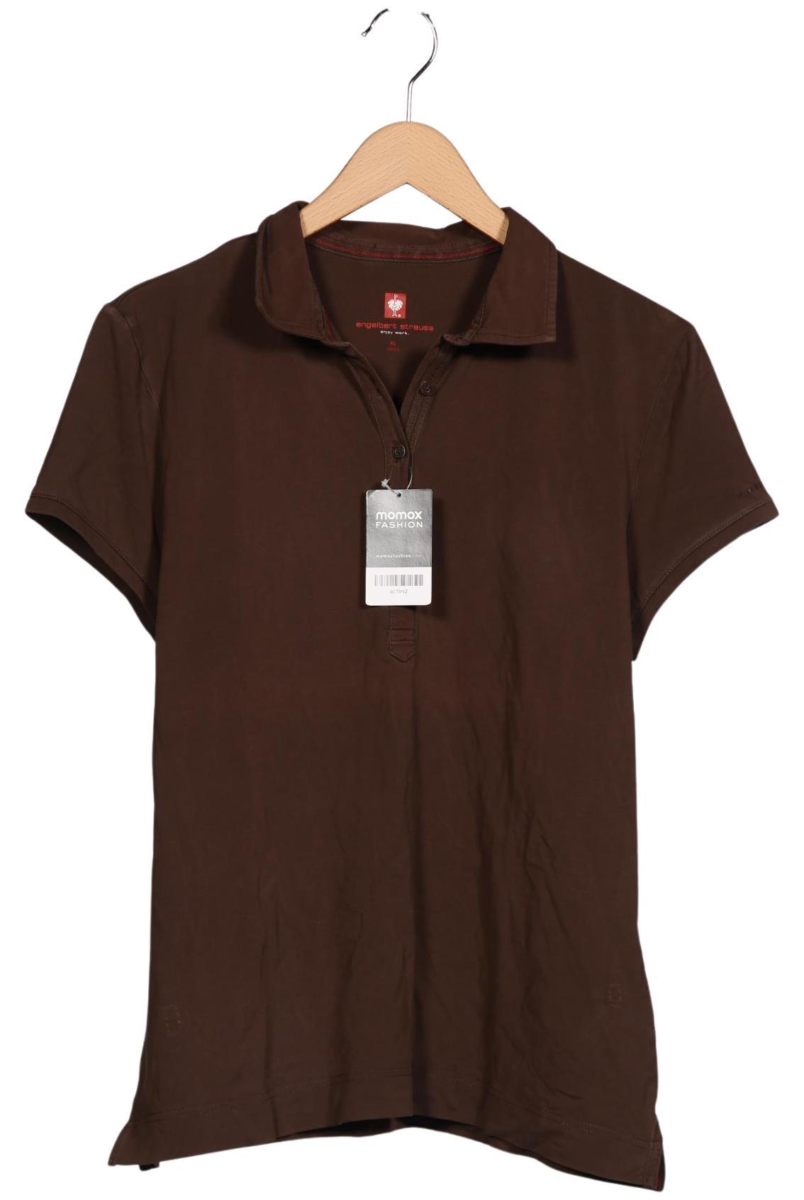 

engelbert strauss Damen Poloshirt, braun, Gr. 44