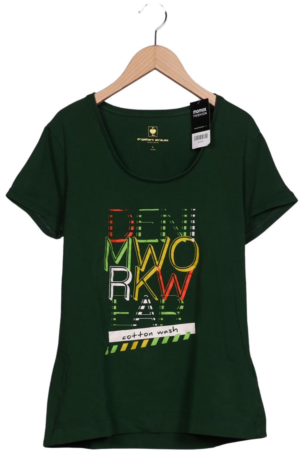 

engelbert strauss Damen T-Shirt, grün, Gr. 42
