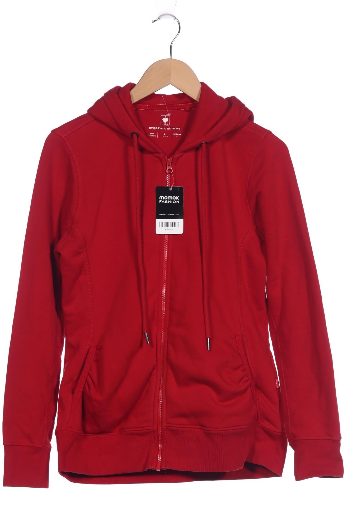 

engelbert strauss Damen Kapuzenpullover, rot, Gr. 42