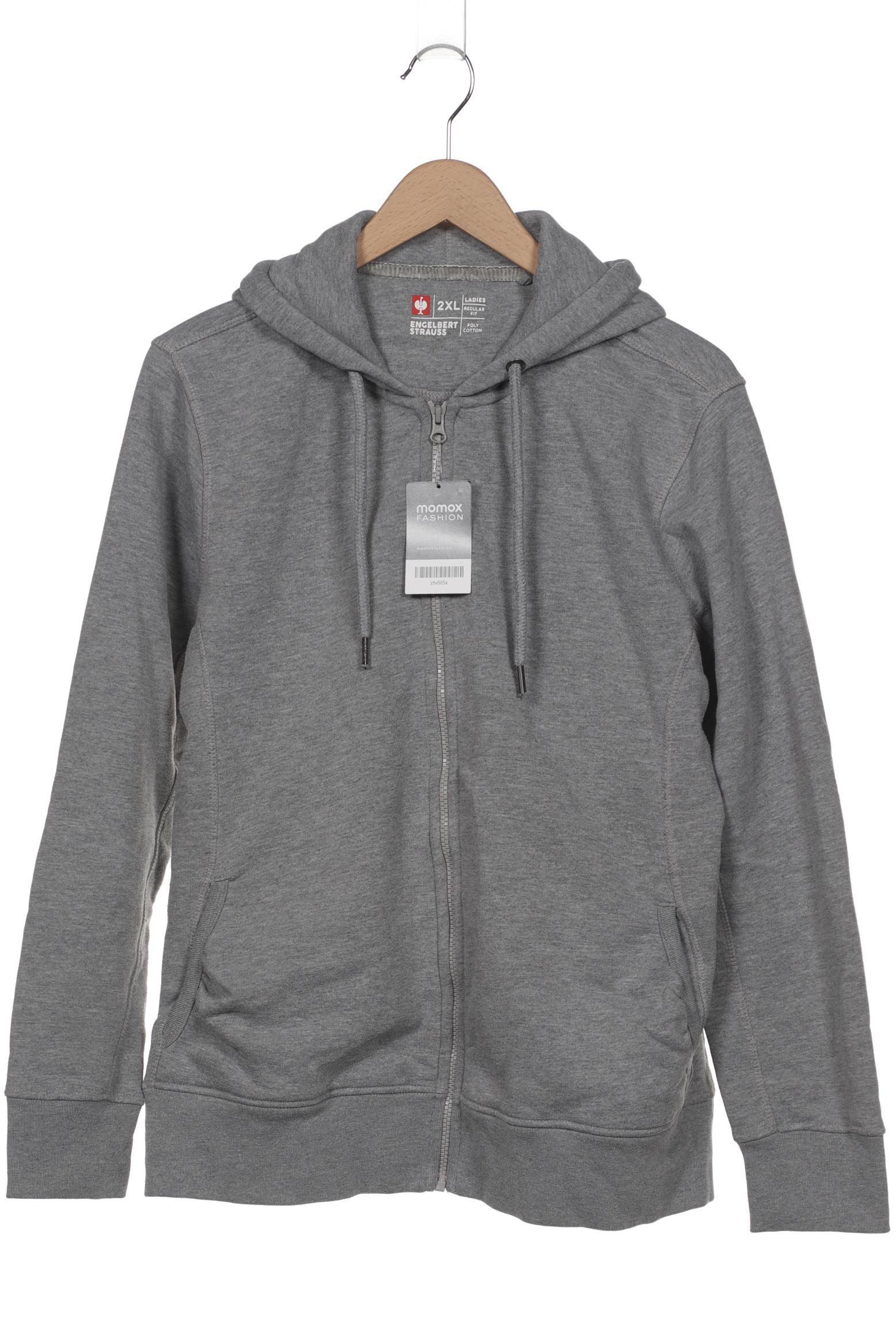 

engelbert strauss Damen Kapuzenpullover, grau, Gr. 46