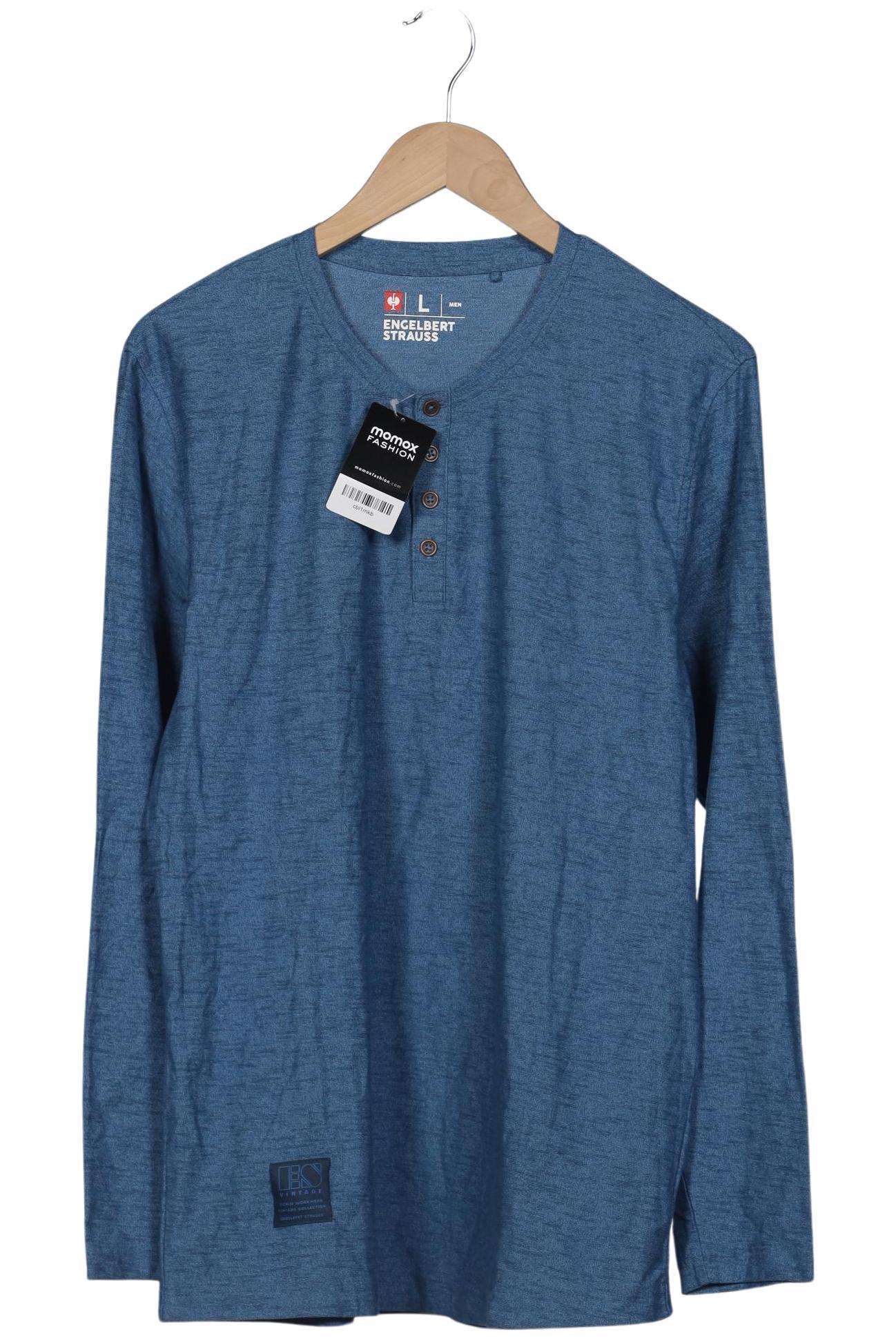 

engelbert strauss Herren Langarmshirt, blau, Gr. 52