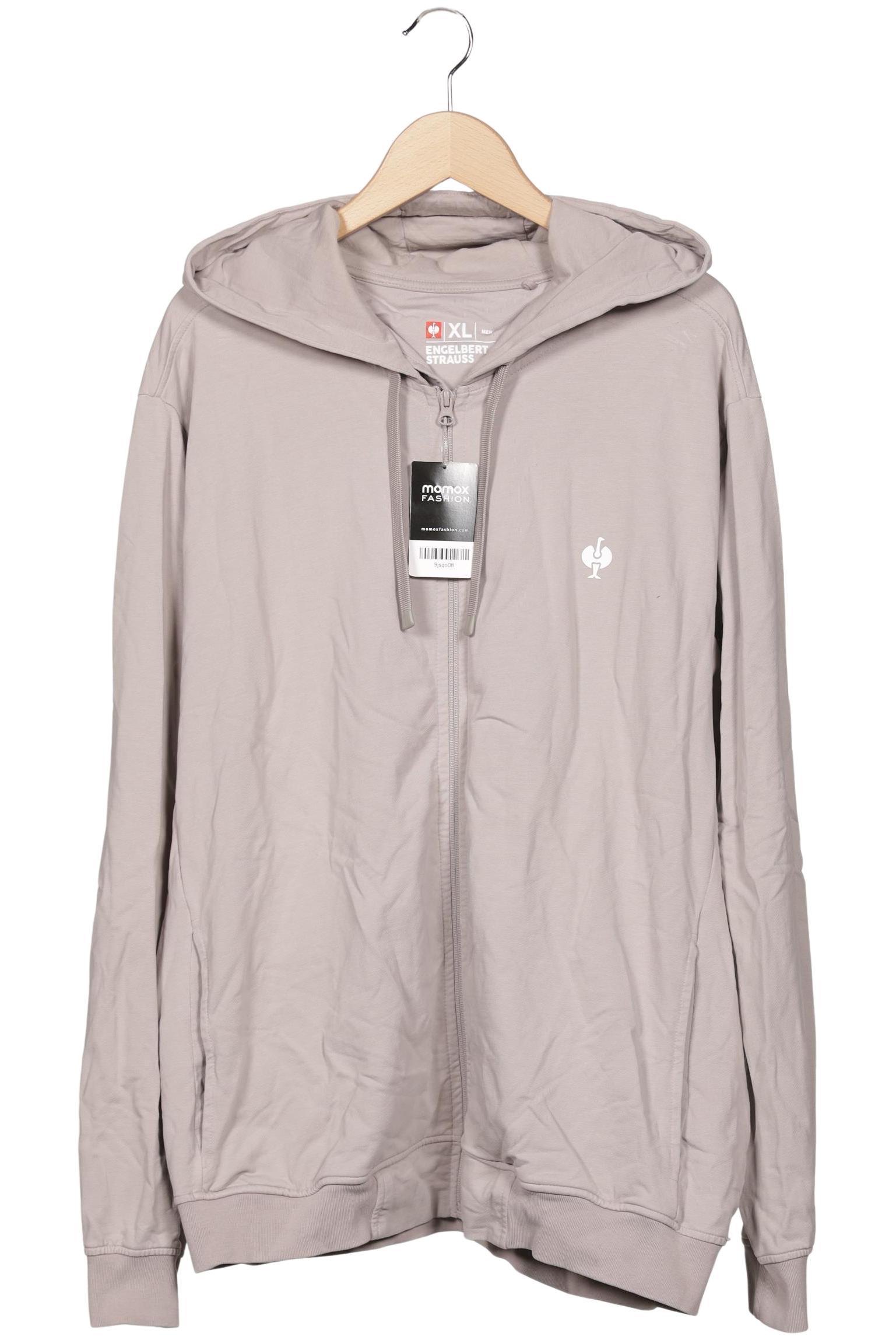 

engelbert strauss Herren Kapuzenpullover, grau, Gr. 54