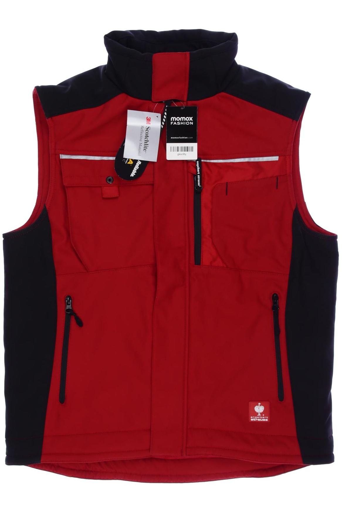 

engelbert strauss Herren Weste, rot, Gr. 48