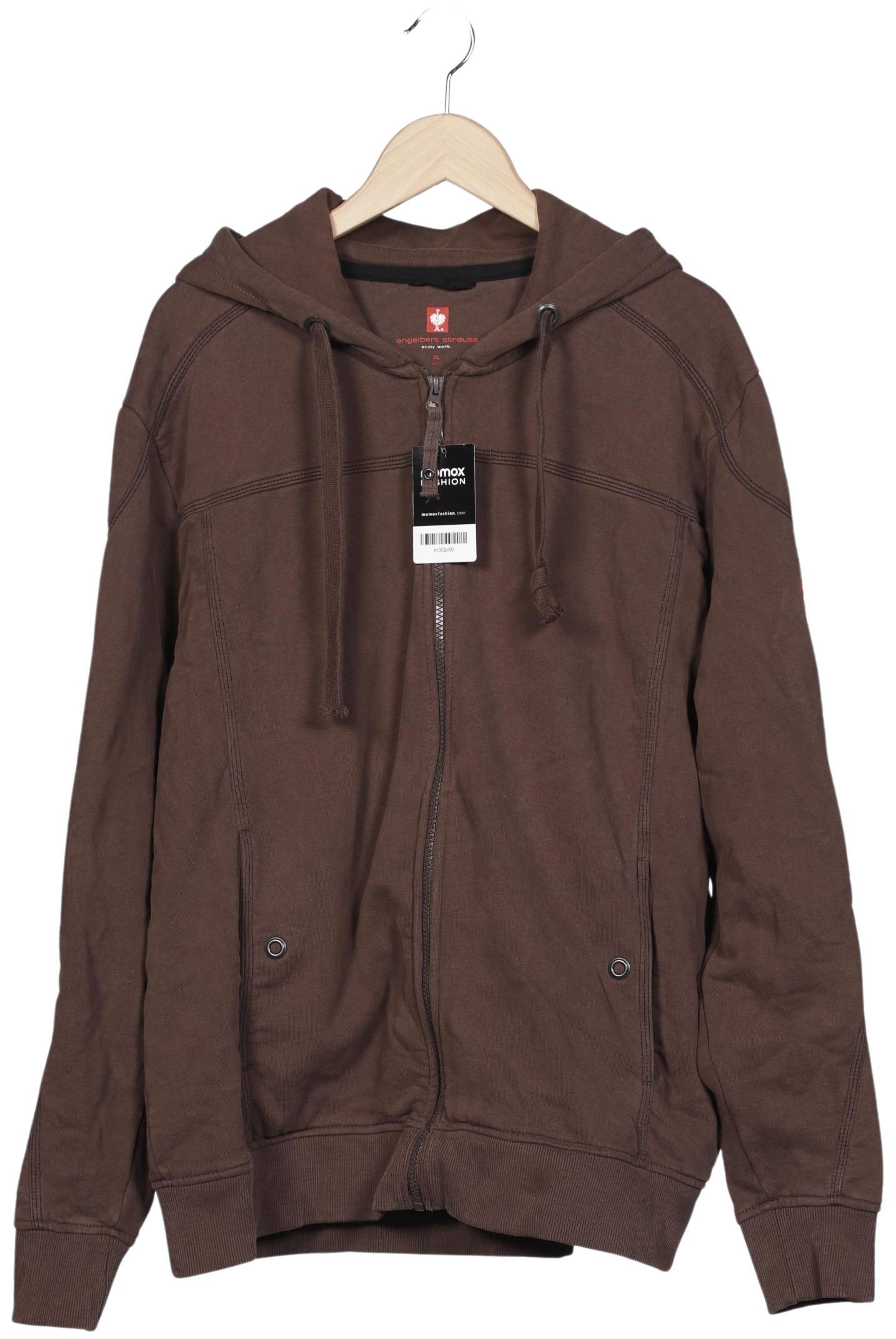 

engelbert strauss Herren Kapuzenpullover, braun, Gr. 54