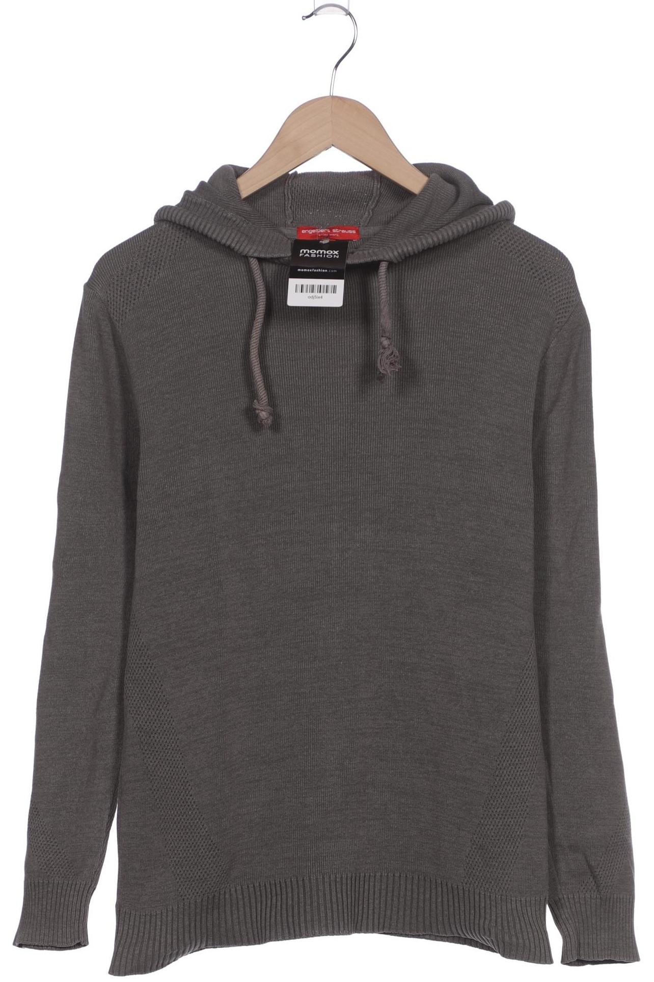 

engelbert strauss Herren Kapuzenpullover, grau, Gr. 46