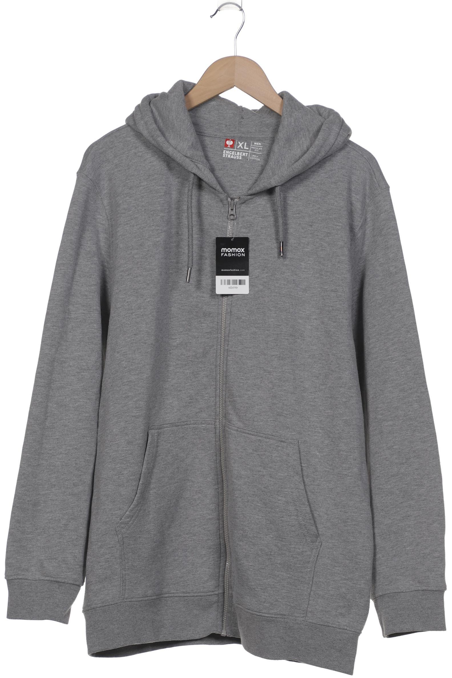 

engelbert strauss Herren Kapuzenpullover, grau, Gr. 54