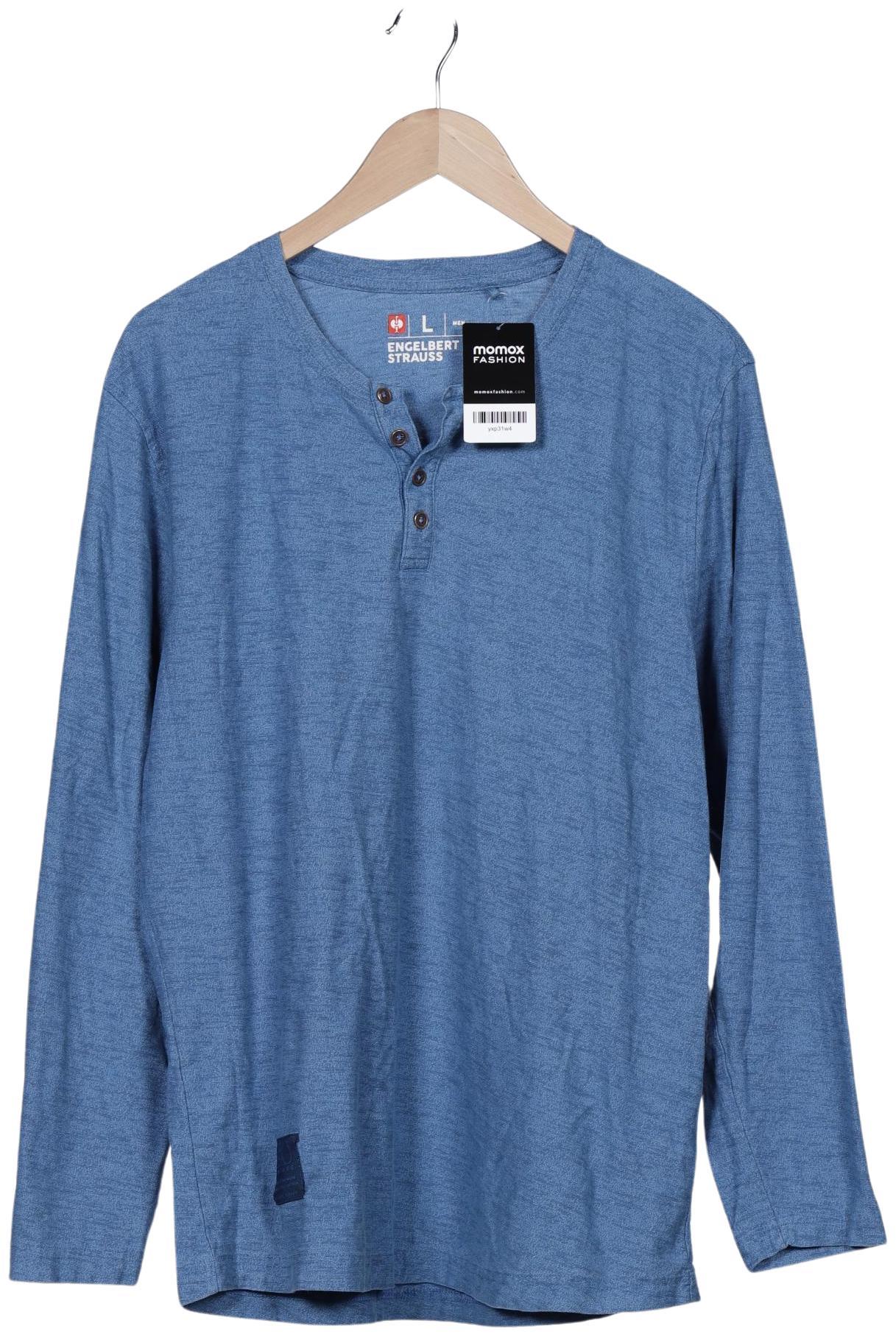 

engelbert strauss Herren Langarmshirt, blau, Gr. 52
