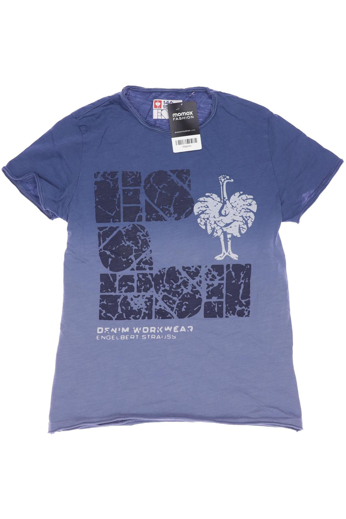 

engelbert strauss Herren T-Shirt, blau, Gr. 146