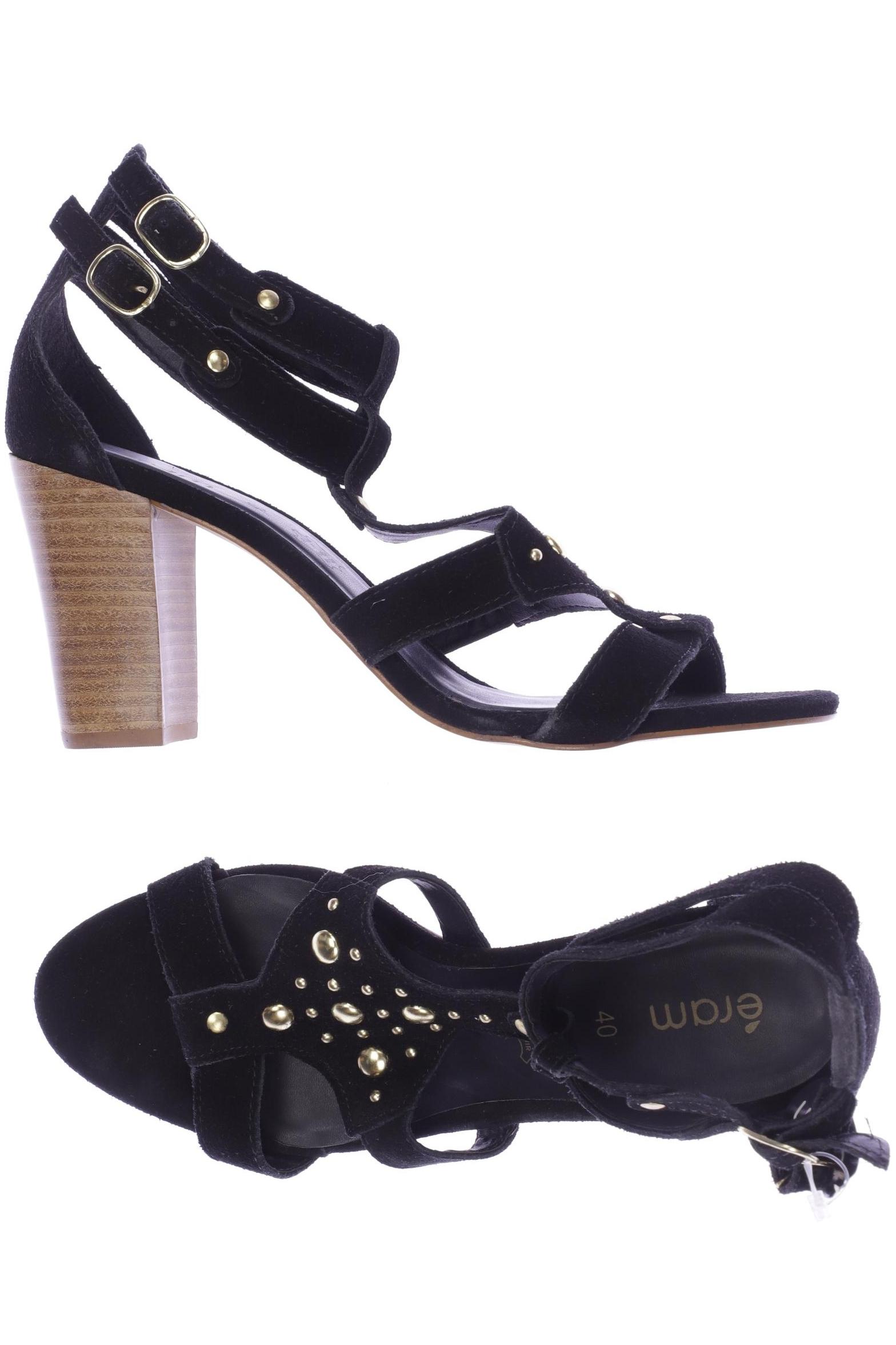 

Eram Damen Sandale, schwarz, Gr. 40