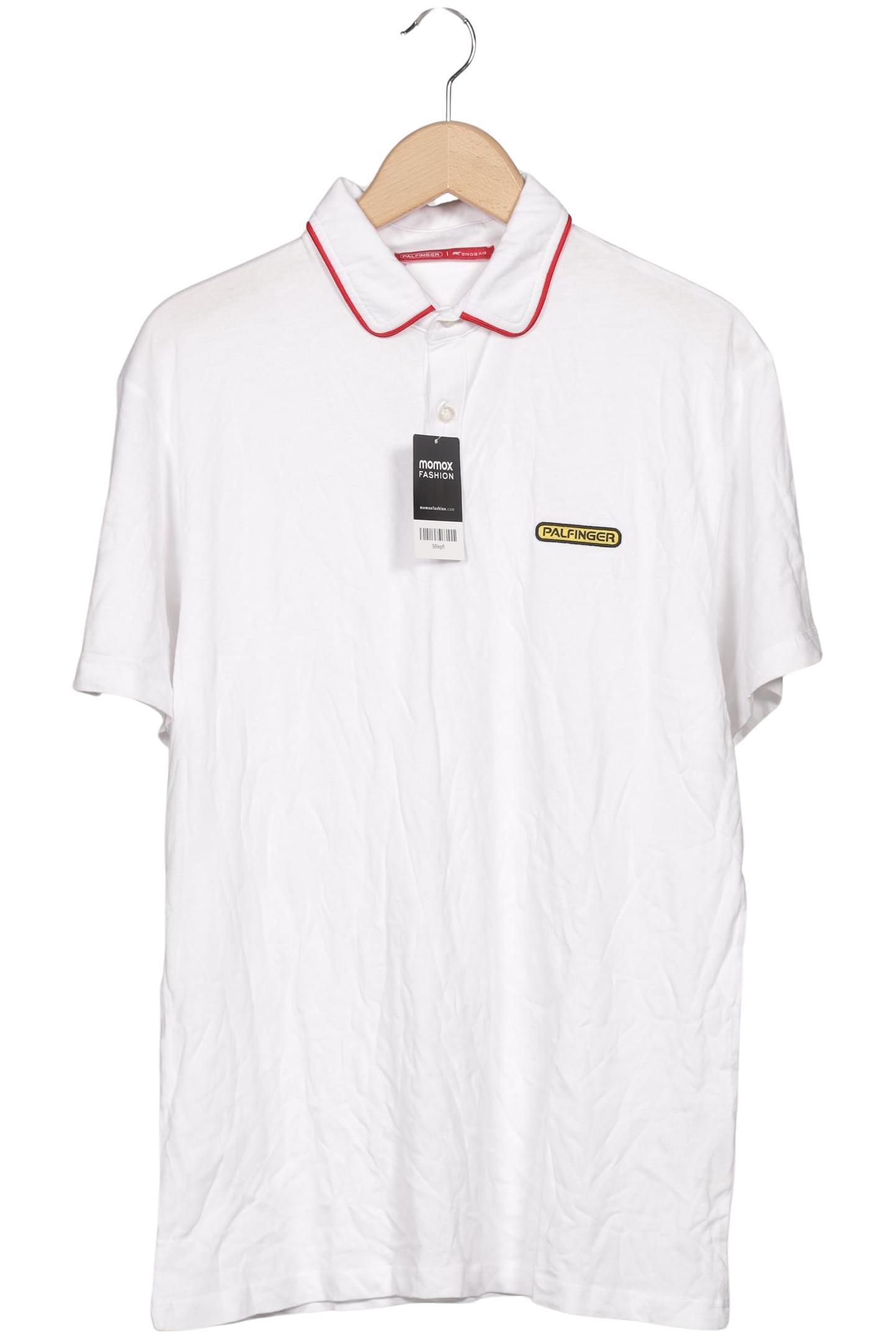 Thumbnail - Erdbär Herren Poloshirt, weiß, Gr. 52
