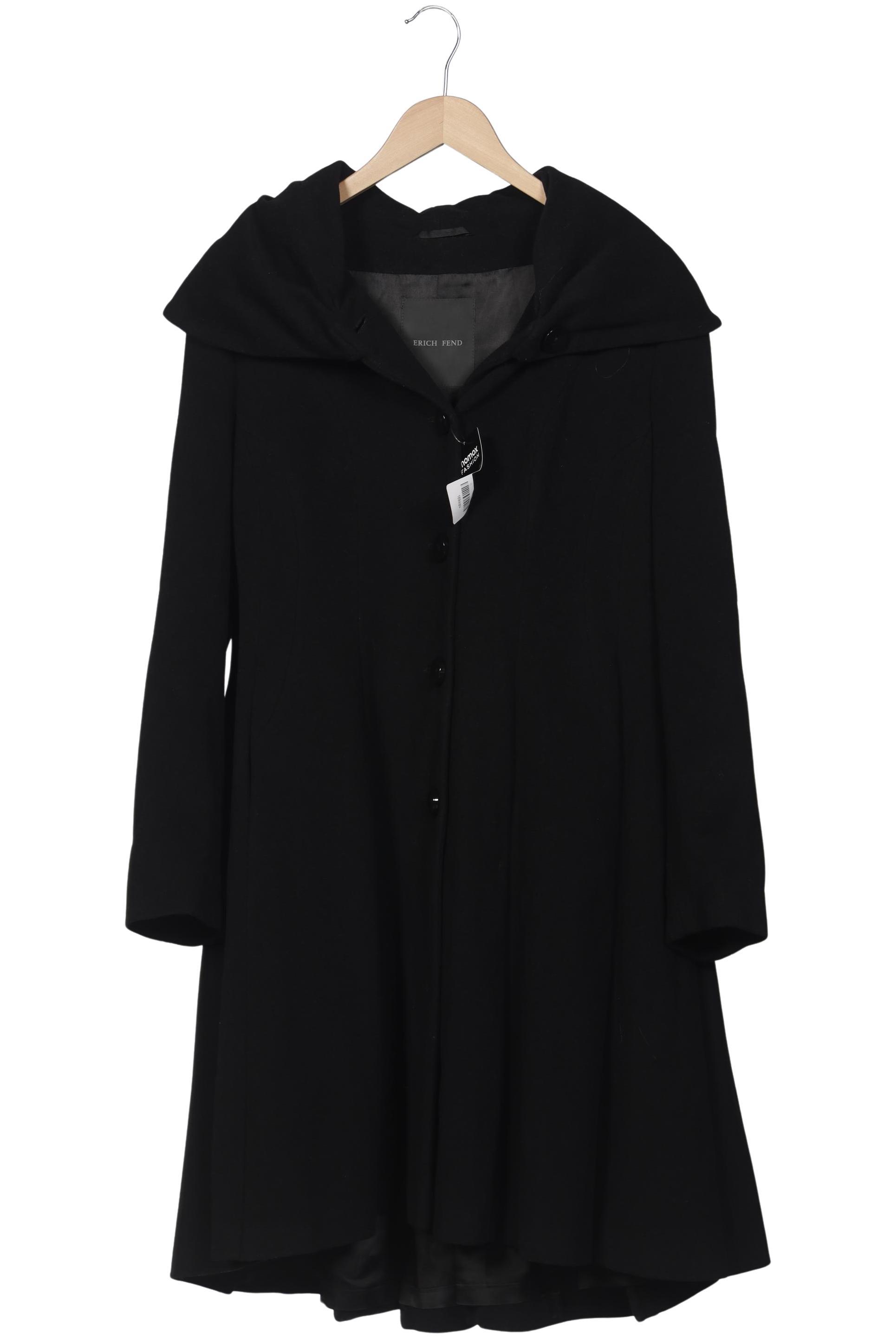 

Erich Fend Damen Mantel, schwarz, Gr. 44