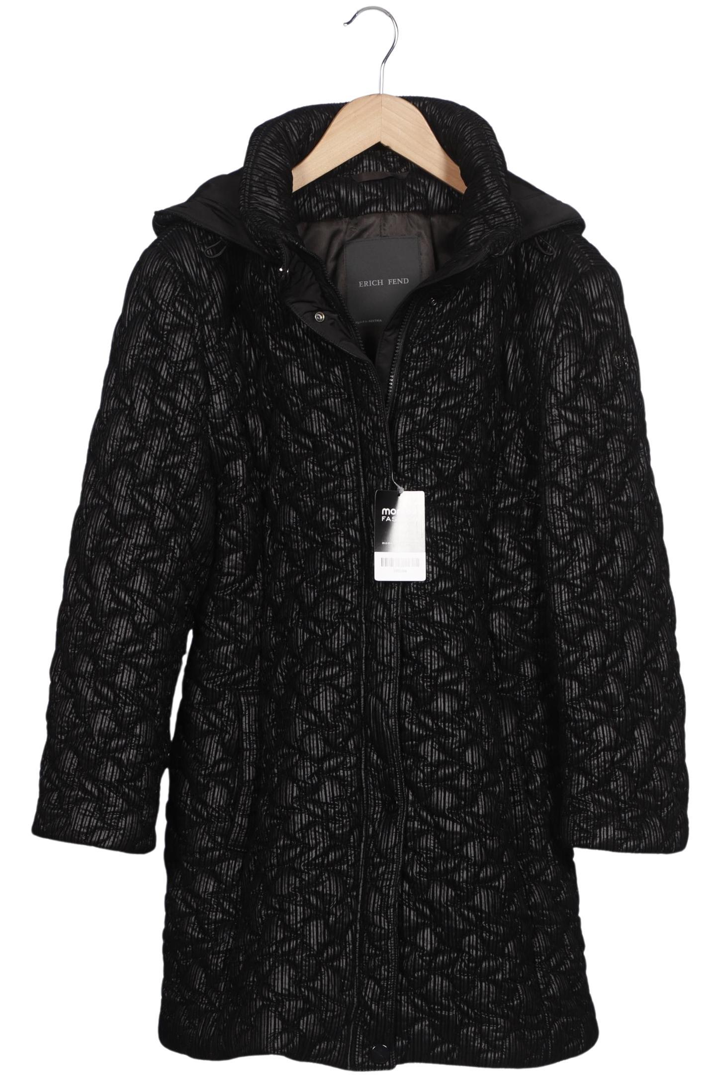 

Erich Fend Damen Mantel, schwarz, Gr. 38
