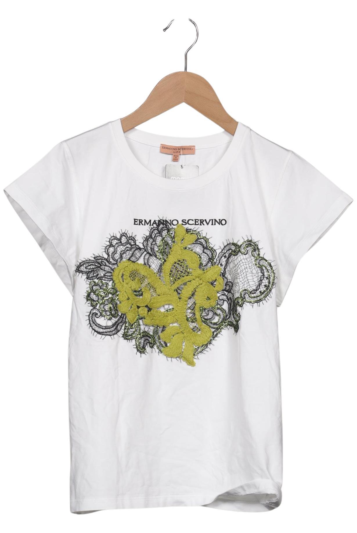 

Ermanno Scervino Damen T-Shirt, weiß, Gr. 42